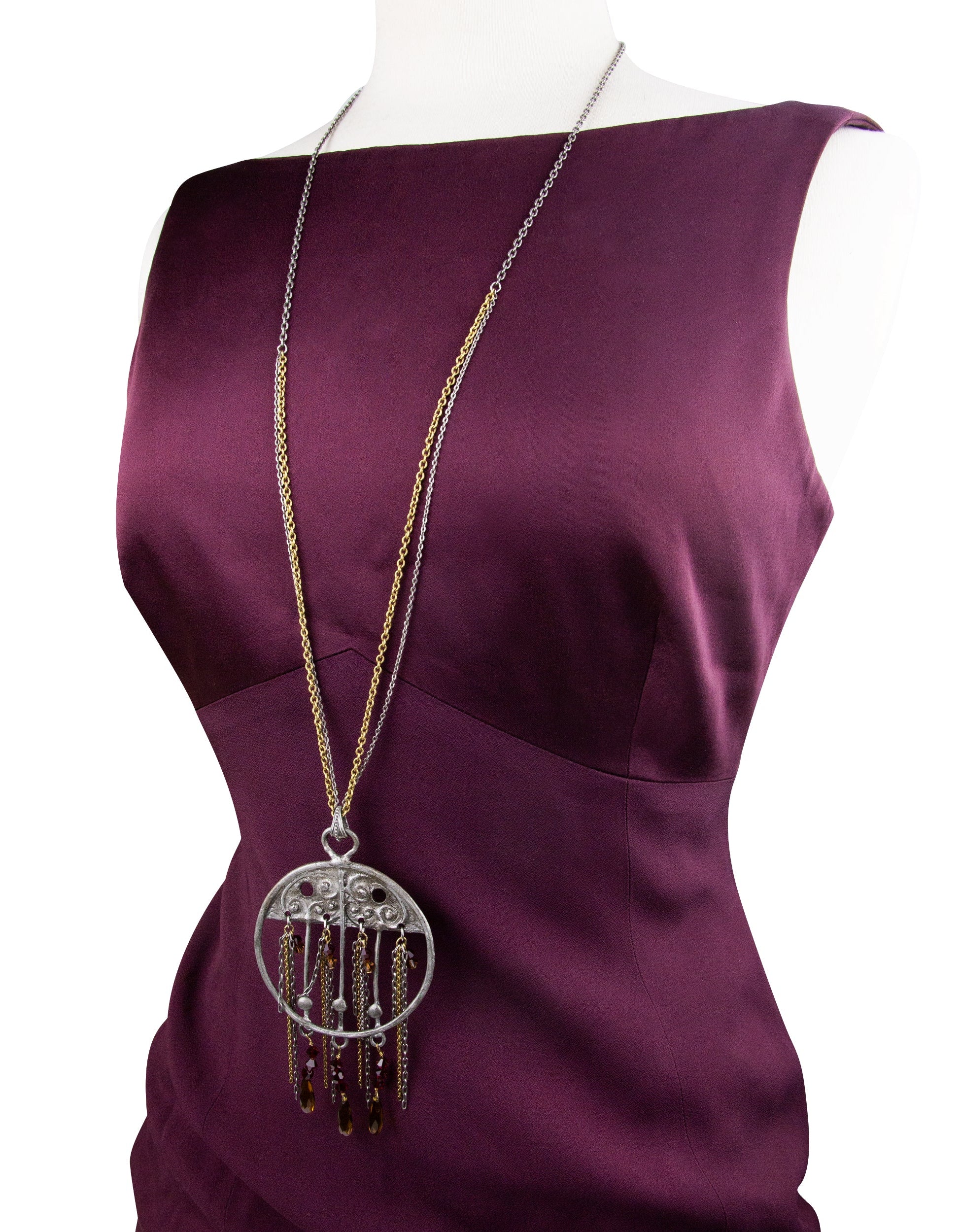 T.R.U. Wanderlust Charm Pendant Necklace 26"