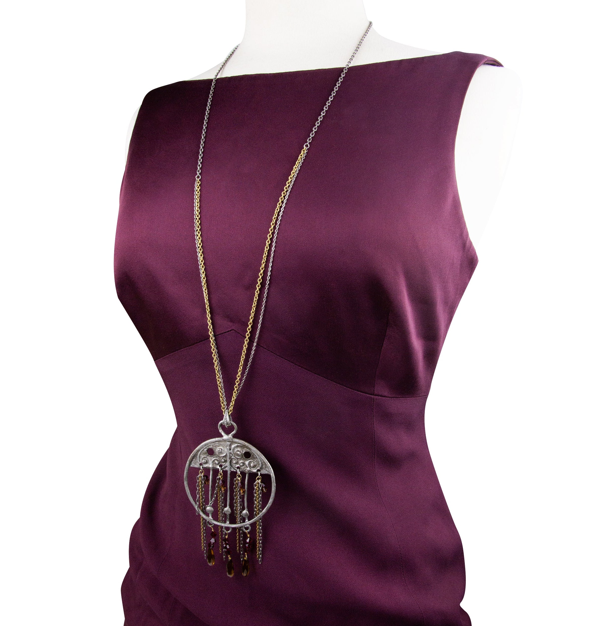 T.R.U. Wanderlust Charm Pendant Necklace 26"