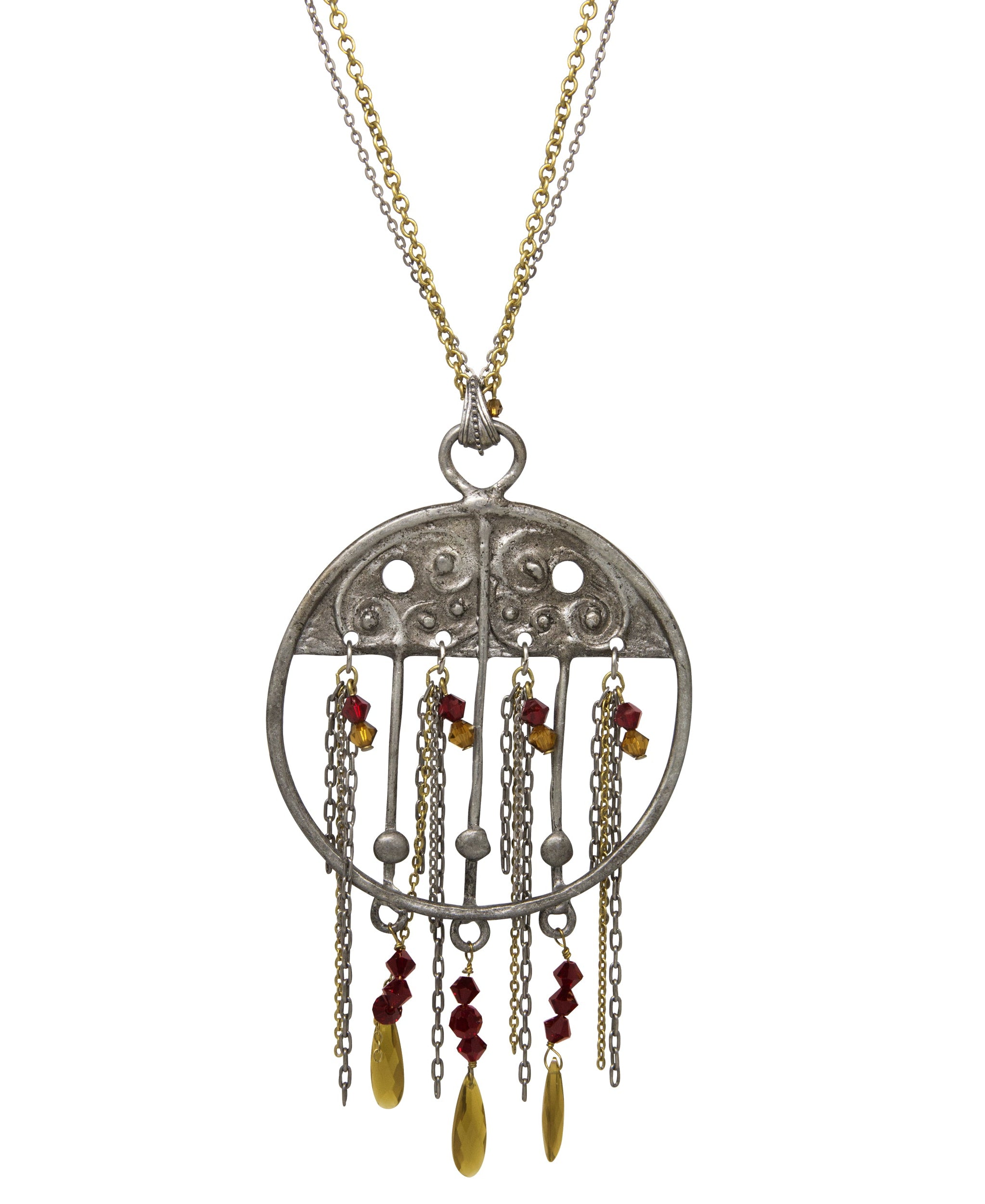 T.R.U. Wanderlust Charm Pendant Necklace 26"