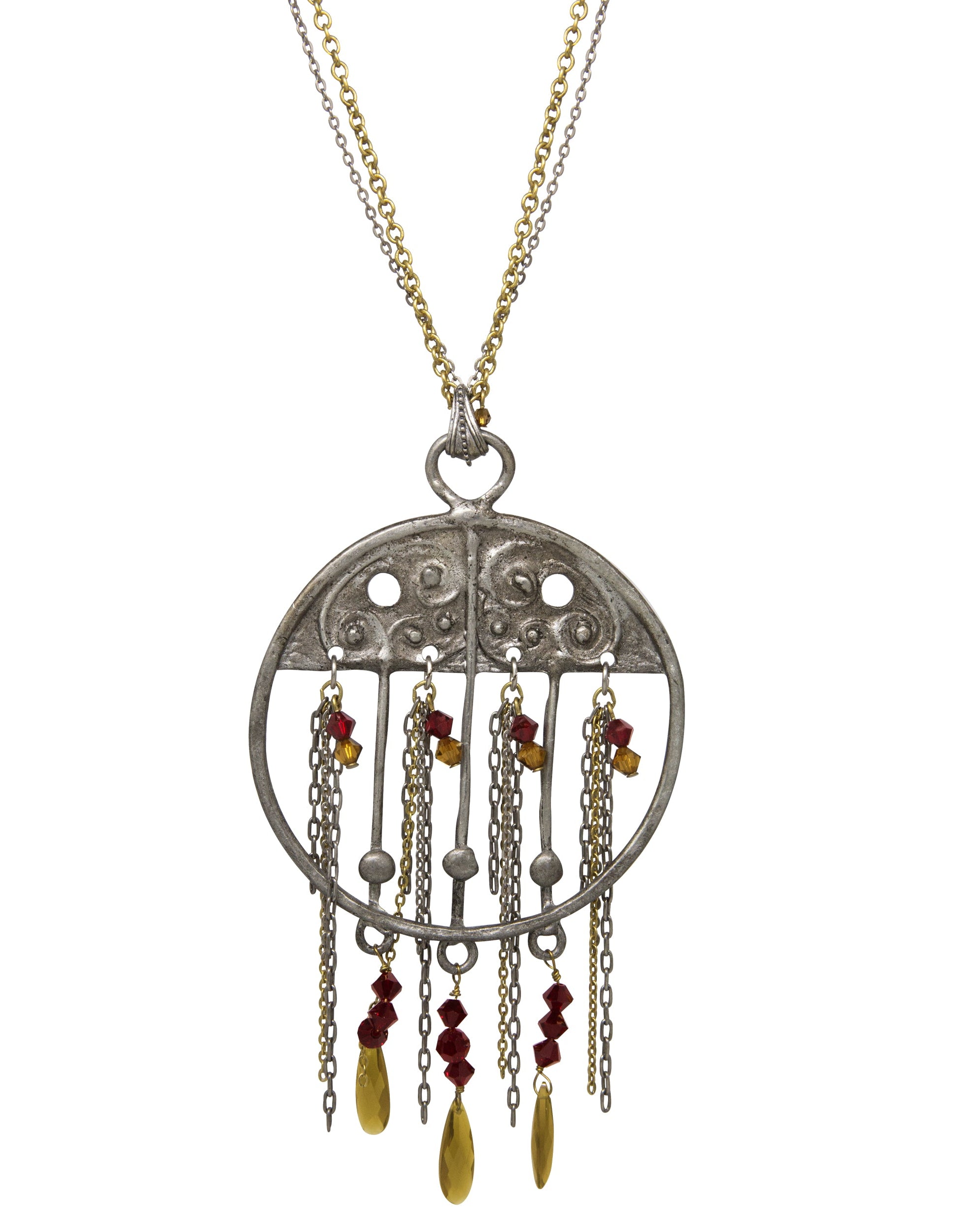 T.R.U. Wanderlust Charm Pendant Necklace 26"