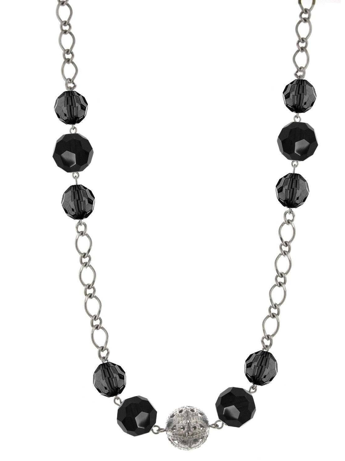 1928 Jewelry Multi Color Beaded Long Necklace 44"