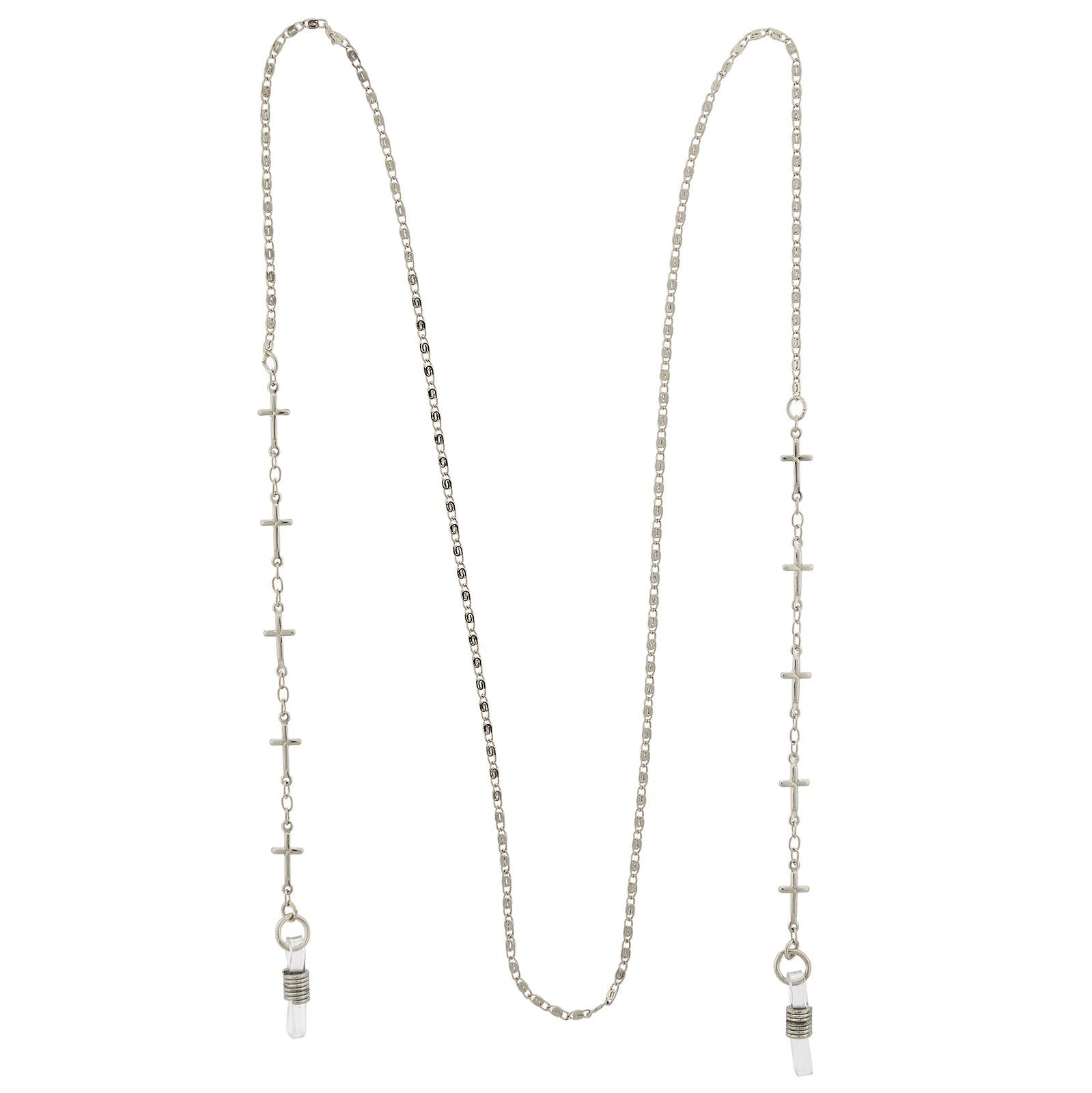 1928 Jewelry Cross Link Eyeglass Holder Chain Necklace 32"