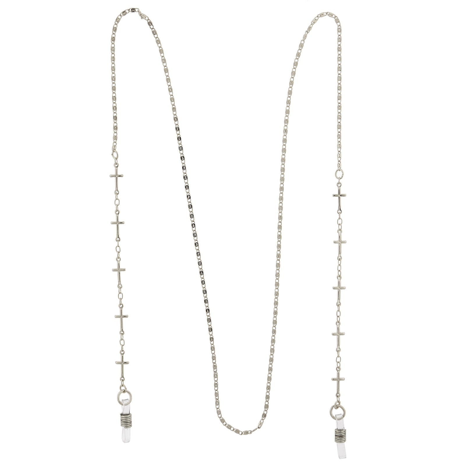 1928 Jewelry Cross Link Eyeglass Holder Chain Necklace 32"