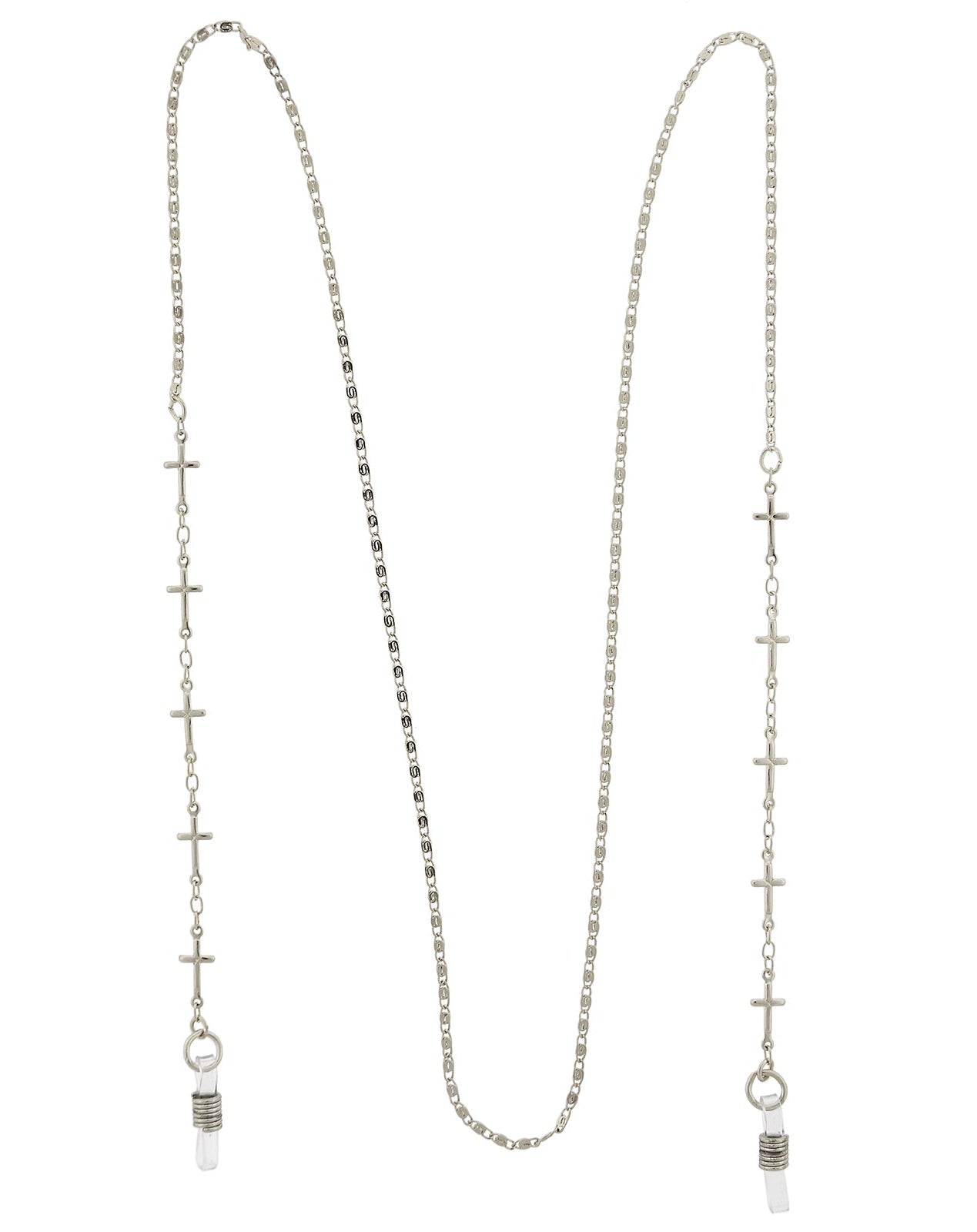 1928 Jewelry Cross Link Eyeglass Holder Chain Necklace 32"