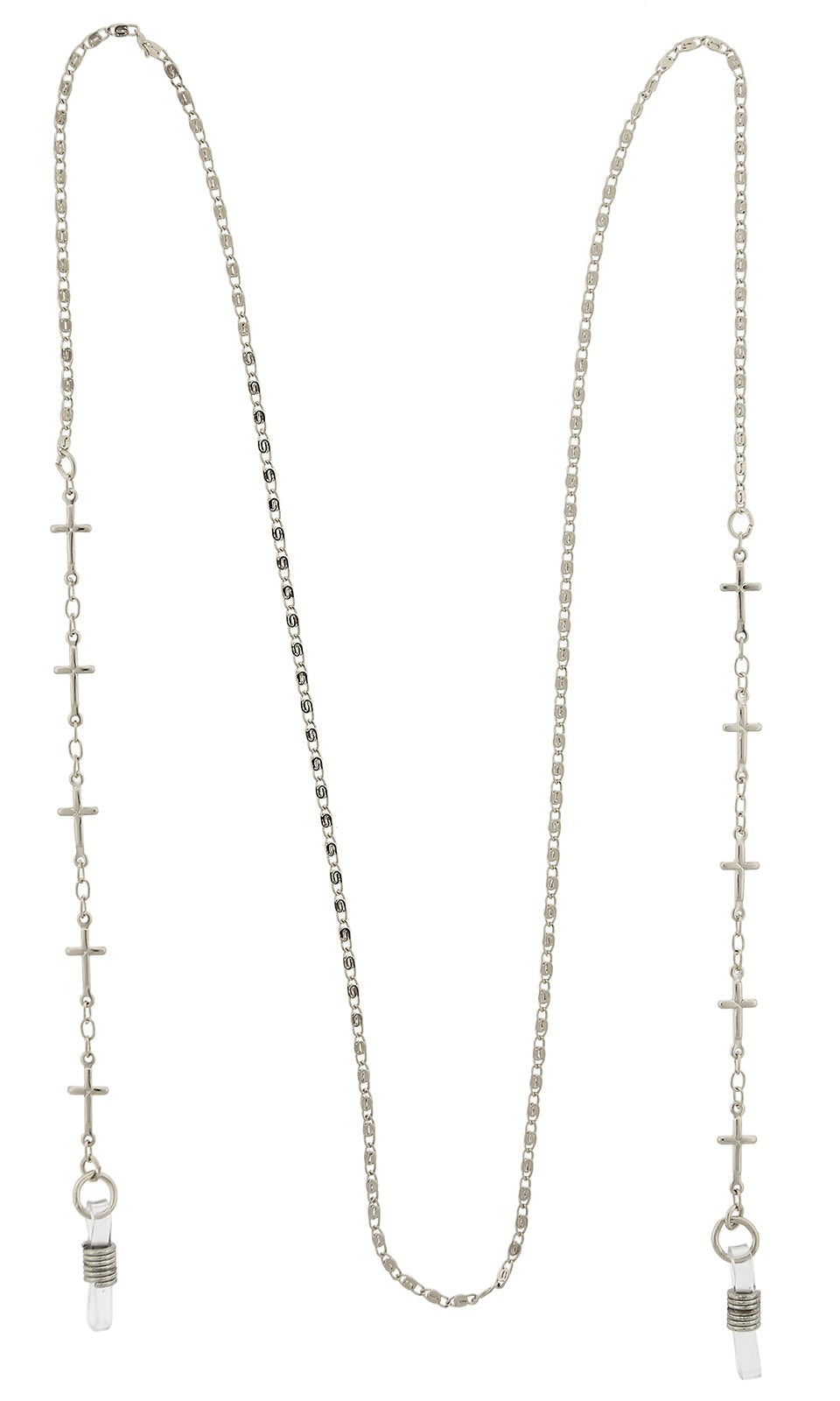 1928 Jewelry Cross Link Eyeglass Holder Chain Necklace 32"