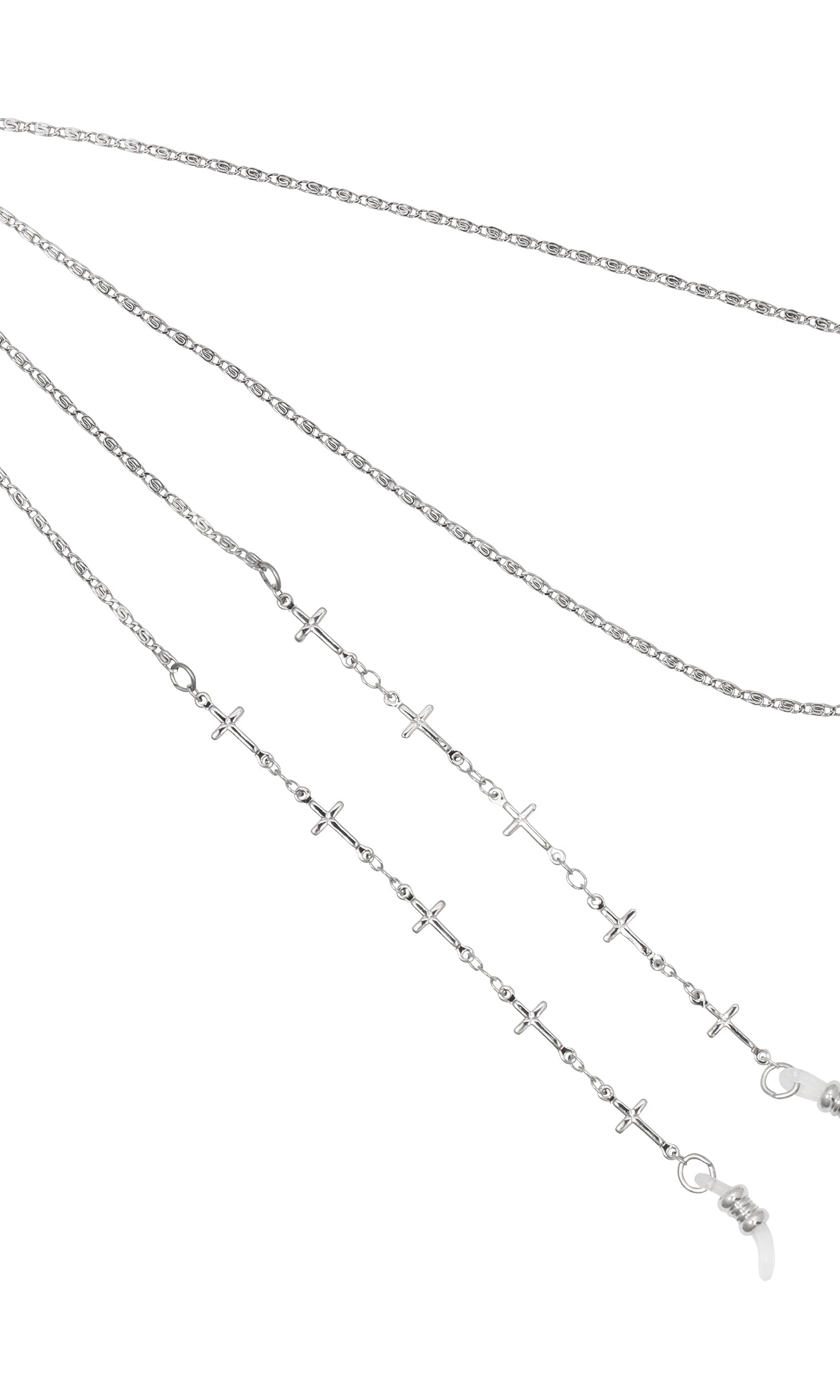 1928 Jewelry Cross Link Eyeglass Holder Chain Necklace 32"