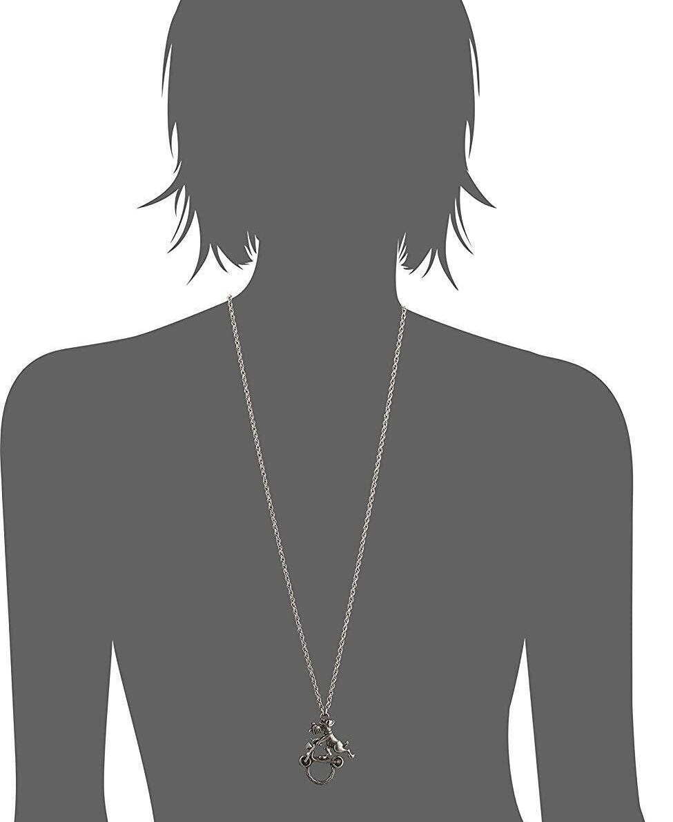 1928 Jewelry Dog On Scooter Badge & Eyeglass Holder Chain Necklace 30"