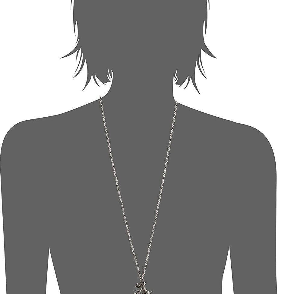 1928 Jewelry Dog On Scooter Badge & Eyeglass Holder Chain Necklace 30"