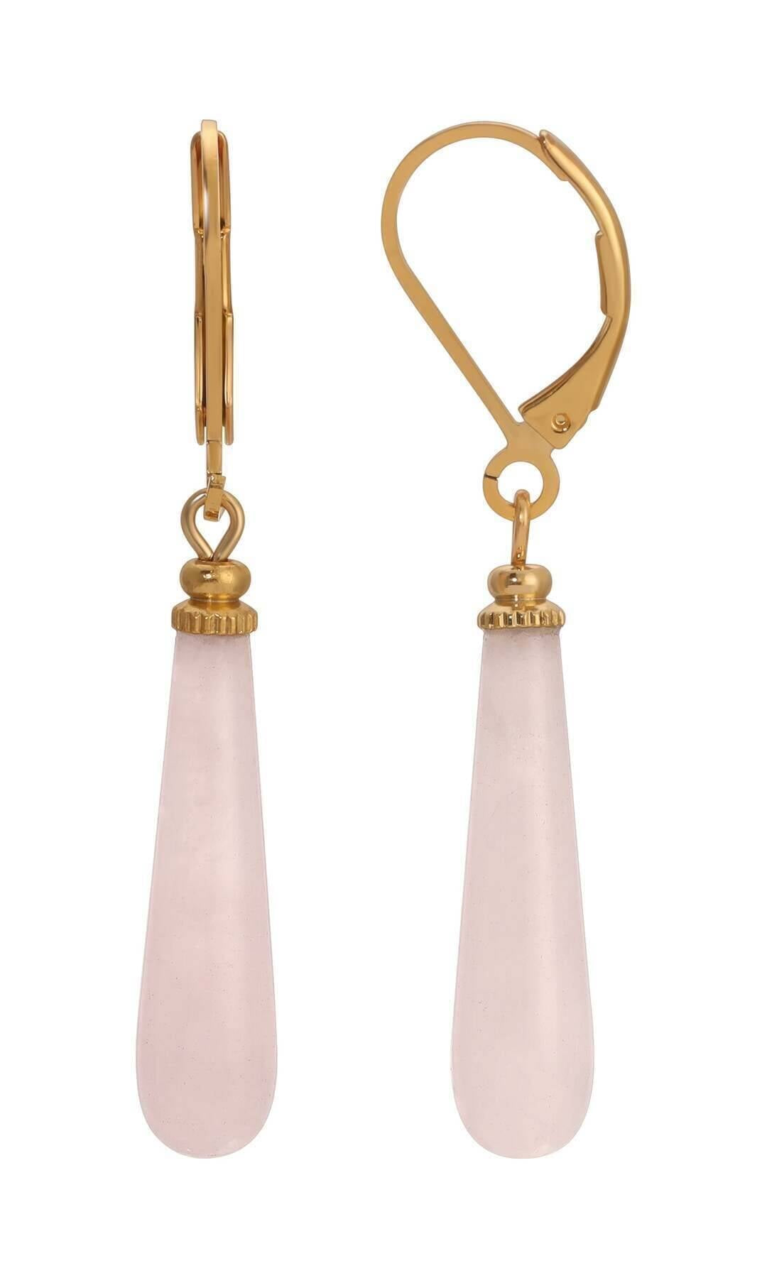 1928 Jewelry Teardrop Gemstone Drop Earrings