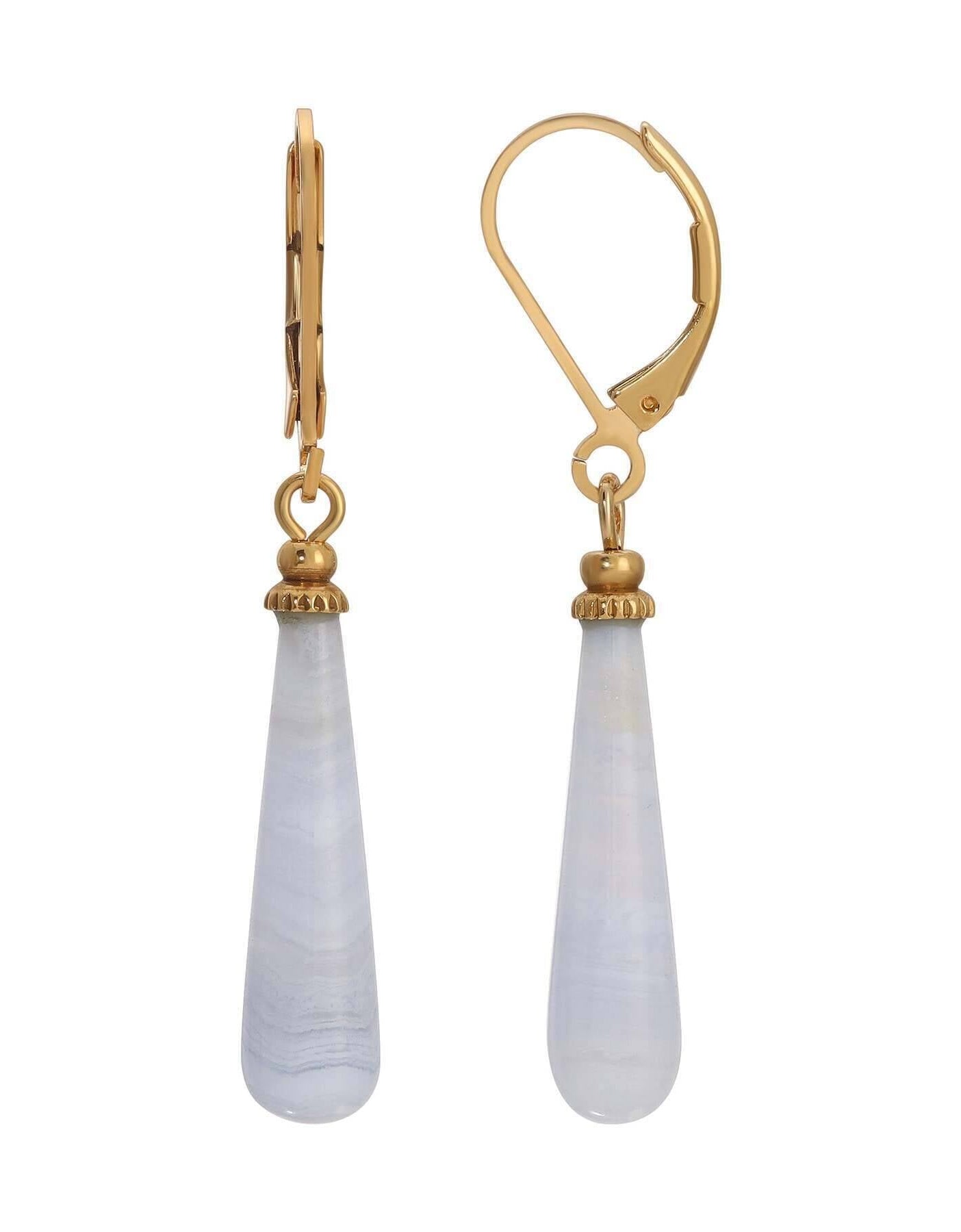 1928 Jewelry Teardrop Gemstone Drop Earrings
