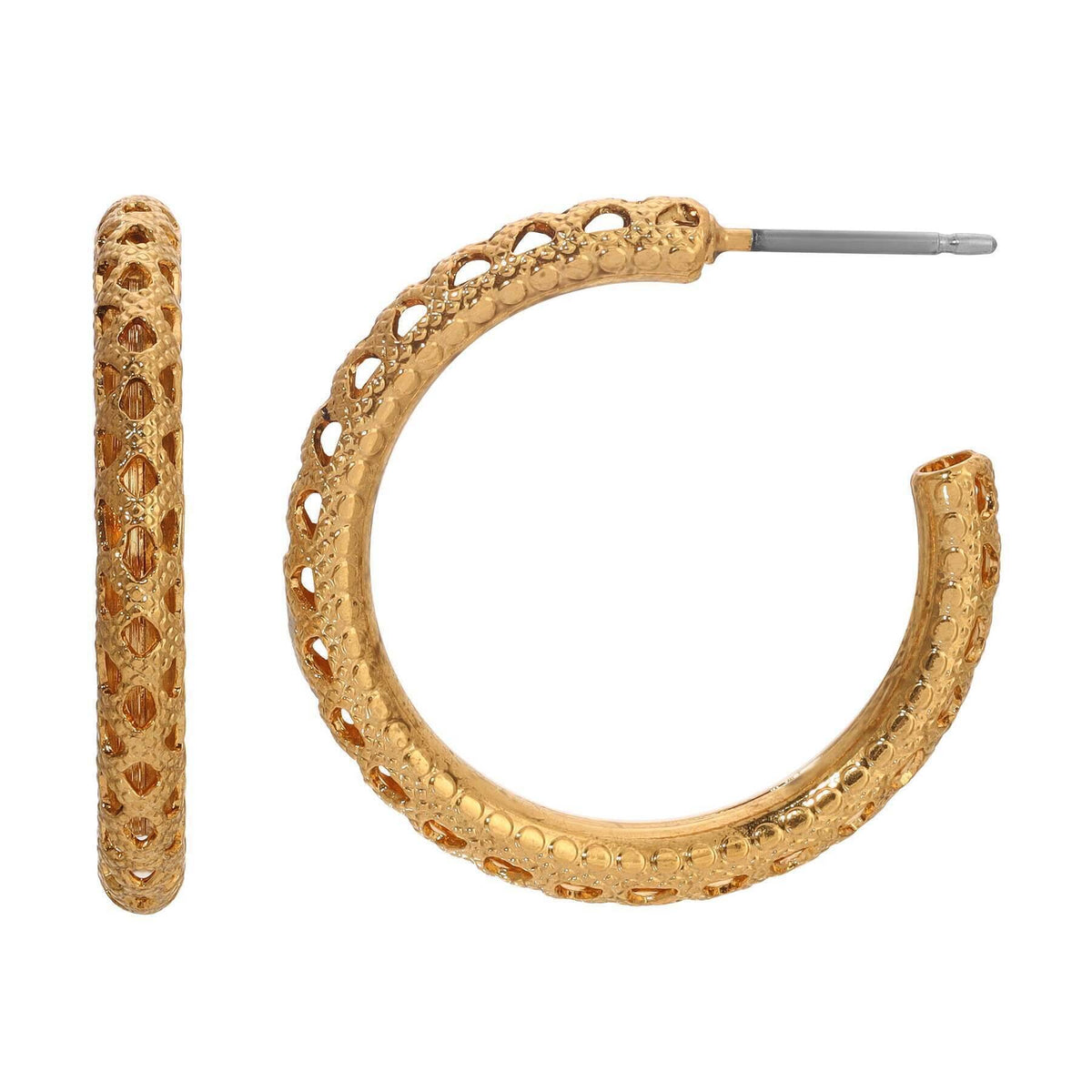 Bronwen Vintage Hoop Post Earrings main image 0