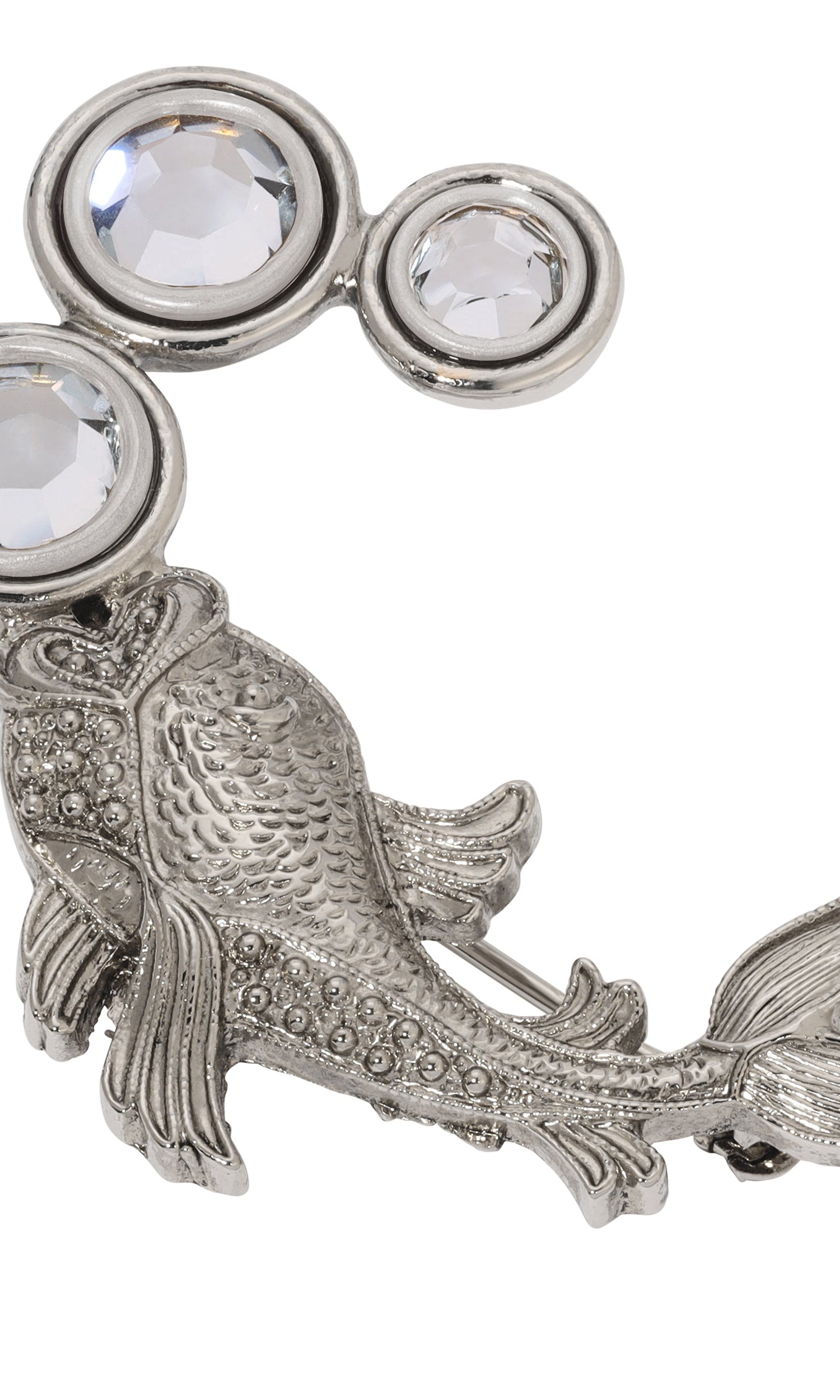 1928 Jewelry Koi Fish Crystal Channel Bubbles Brooch