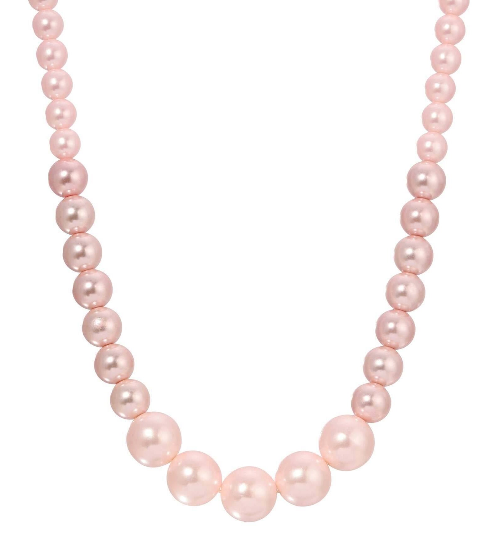 1928 Jewelry Rosabella Pink Faux Pearl Strand Necklace 16" + 3" Extender