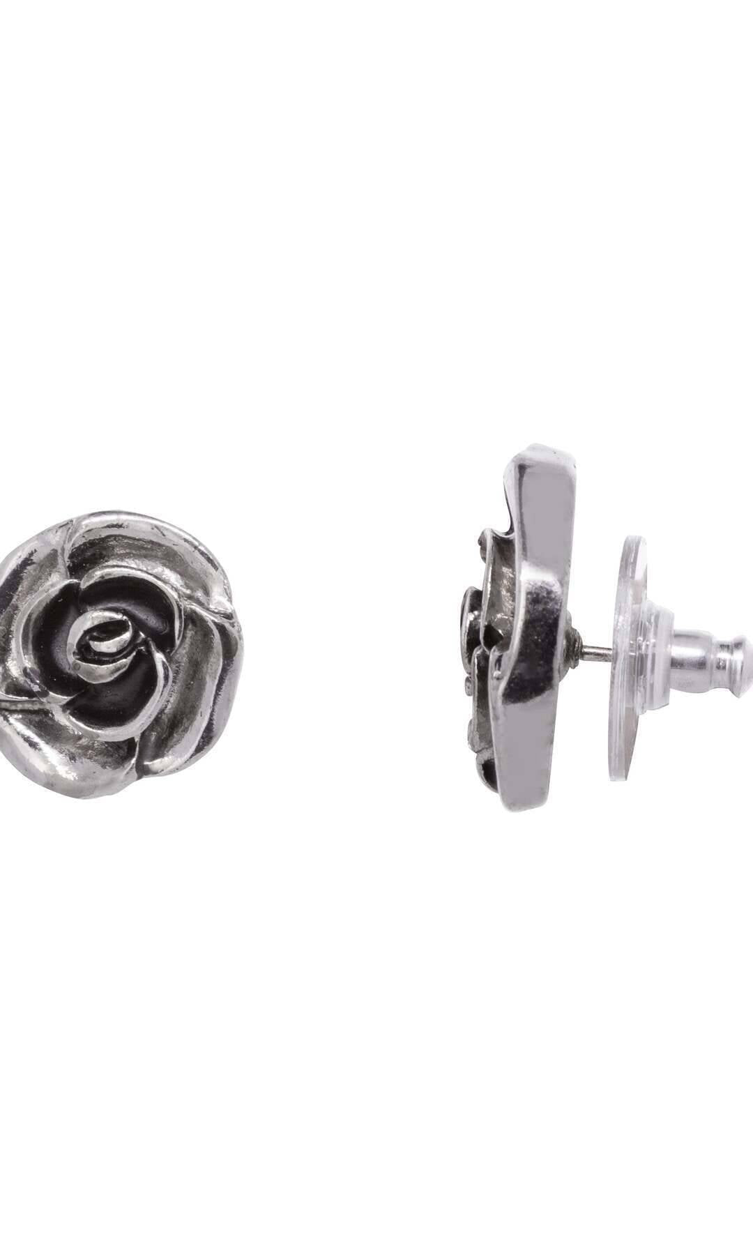 1928 Jewelry Silver Petite Flower Stud Earrings