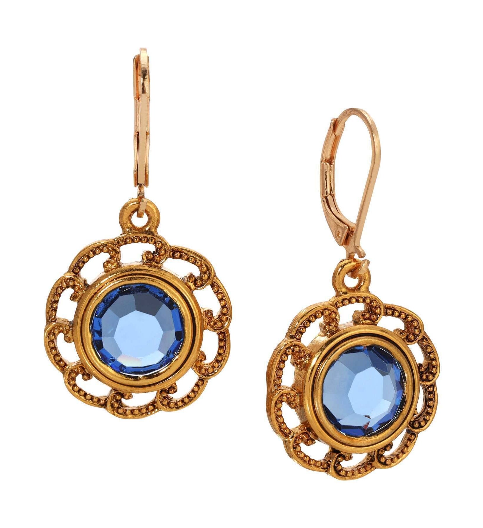 1928 Jewelry Round Austrian Crystal Drop Earring