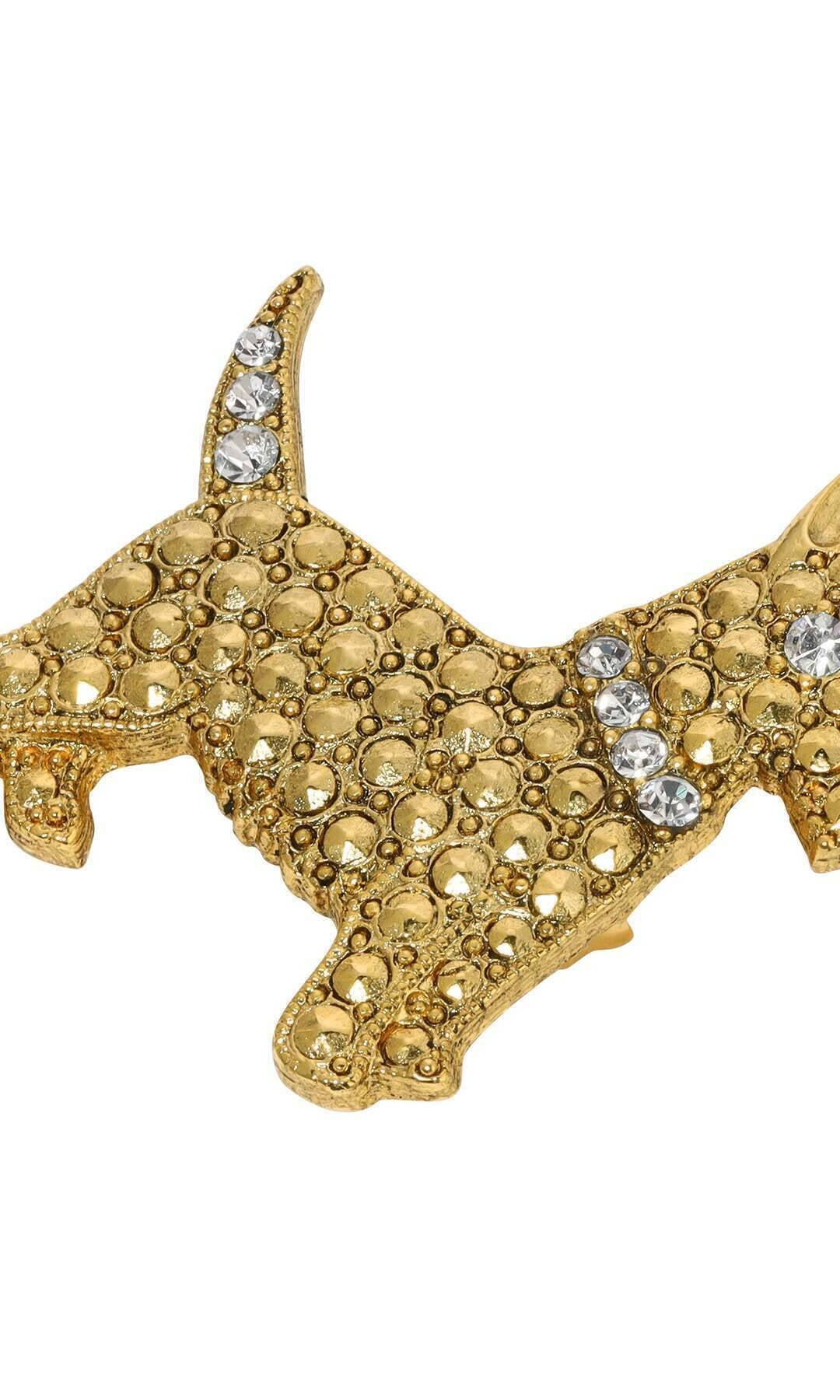 1928 Jewelry Deco Crystal Scottish Terrier Pin