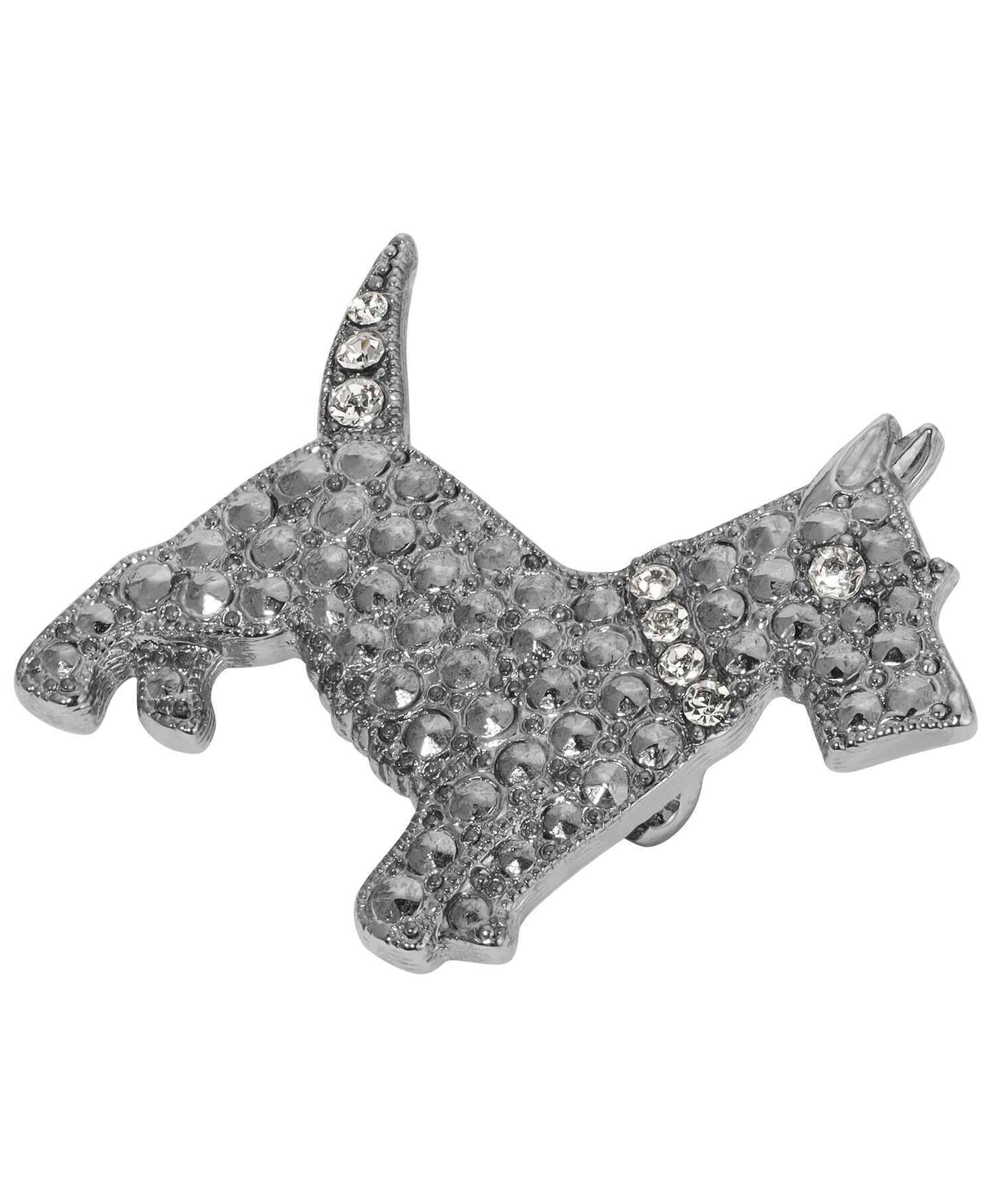 1928 Jewelry Deco Crystal Scottish Terrier Pin