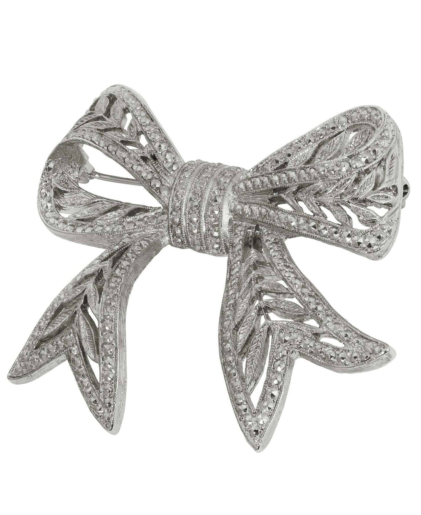 1928 Jewelry Deco Bow Pin