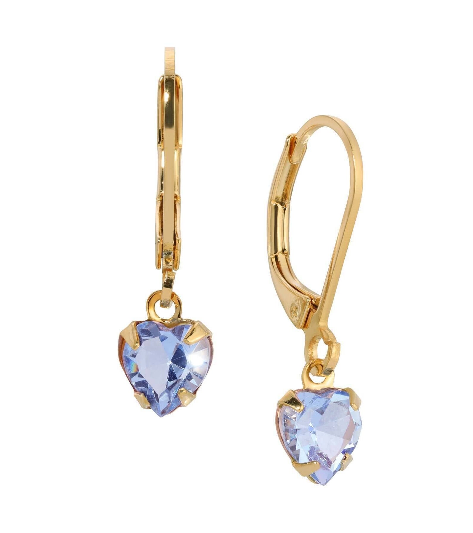 1928 Jewelry Radiant Love Austrian Crystal Heart Drop Earrings