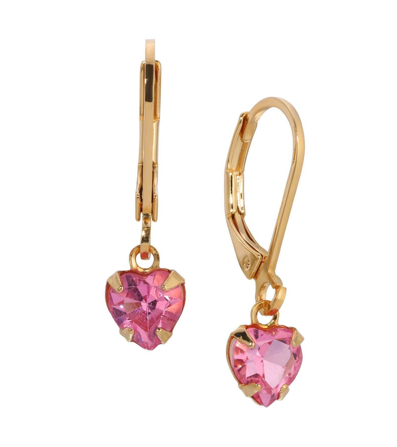 1928 Jewelry Radiant Love Austrian Crystal Heart Drop Earrings