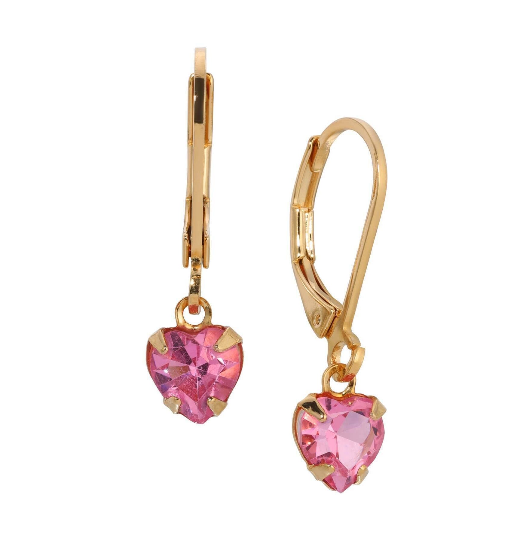 1928 Jewelry Radiant Love Austrian Crystal Heart Drop Earrings