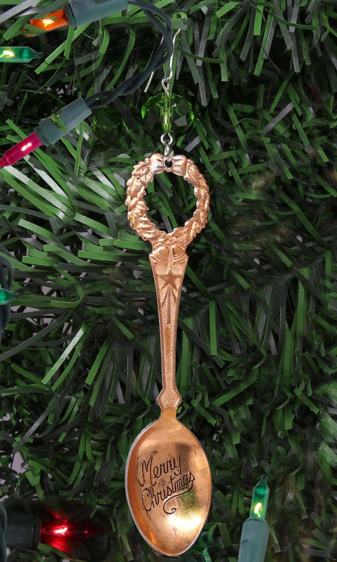 1928 Jewelry Classic Christmas Teaspoon Tree Ornament