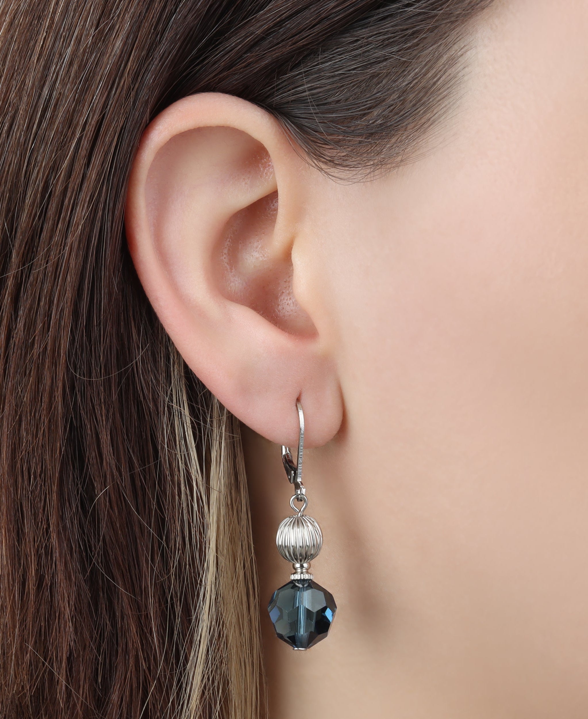 1928 Jewelry Glimmering Siam Red Dangling Earrings