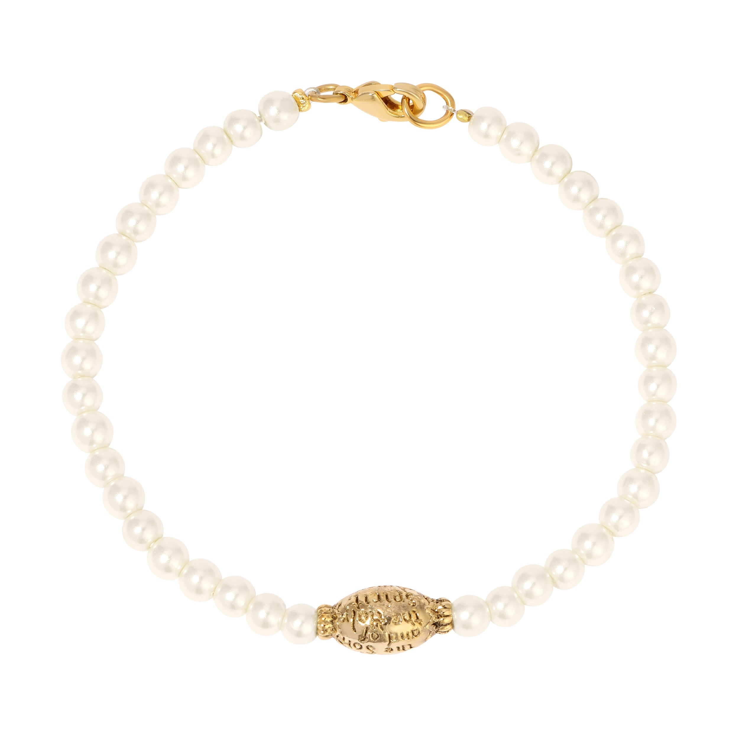 Symbols Of Faith Sign of the Cross Beaded Bracelet