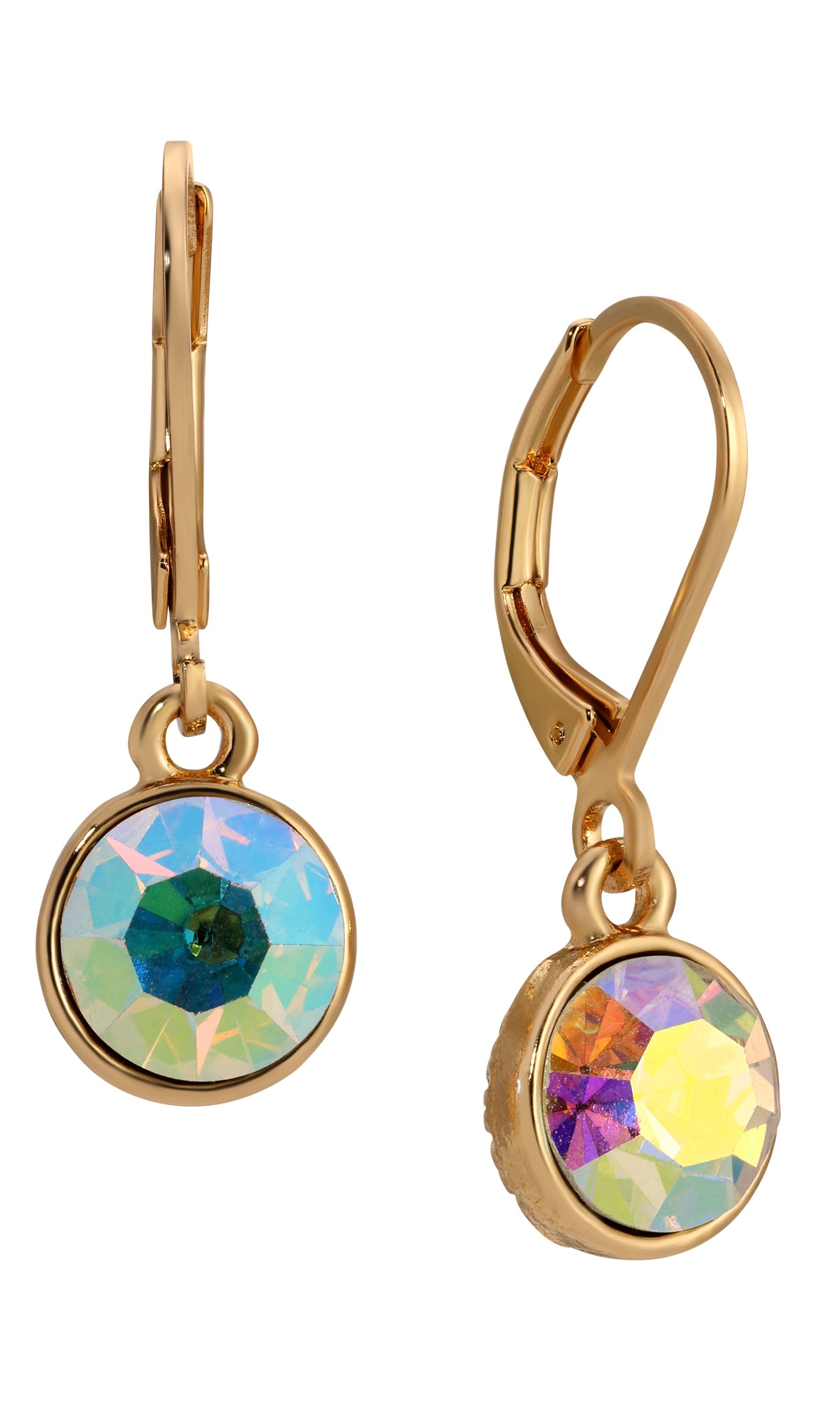 1928 Jewelry Aurora Borealis Crystal Drop EArrings