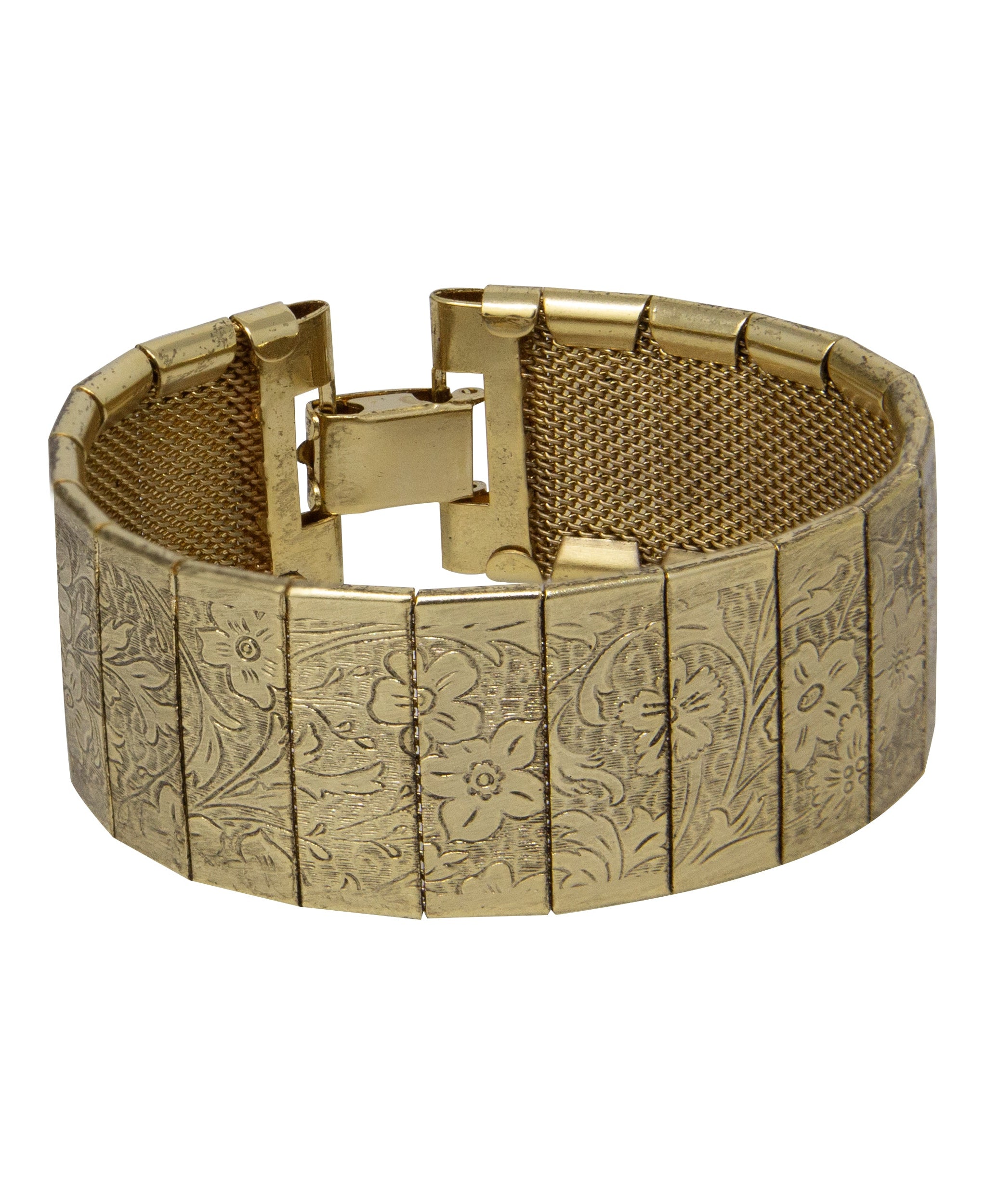 1928 Jewelry Gold Floral Bracelet