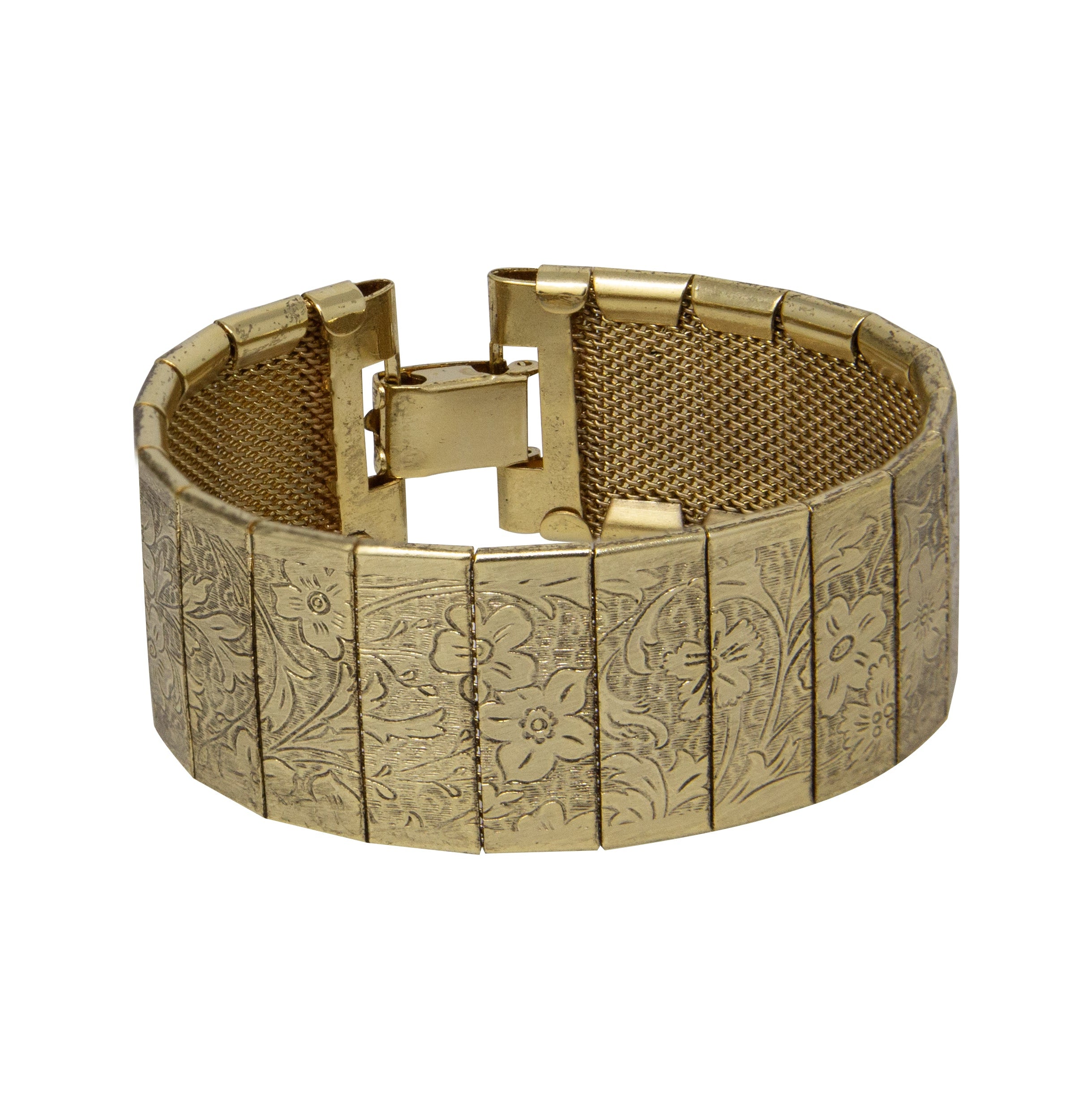 1928 Jewelry Gold Floral Bracelet