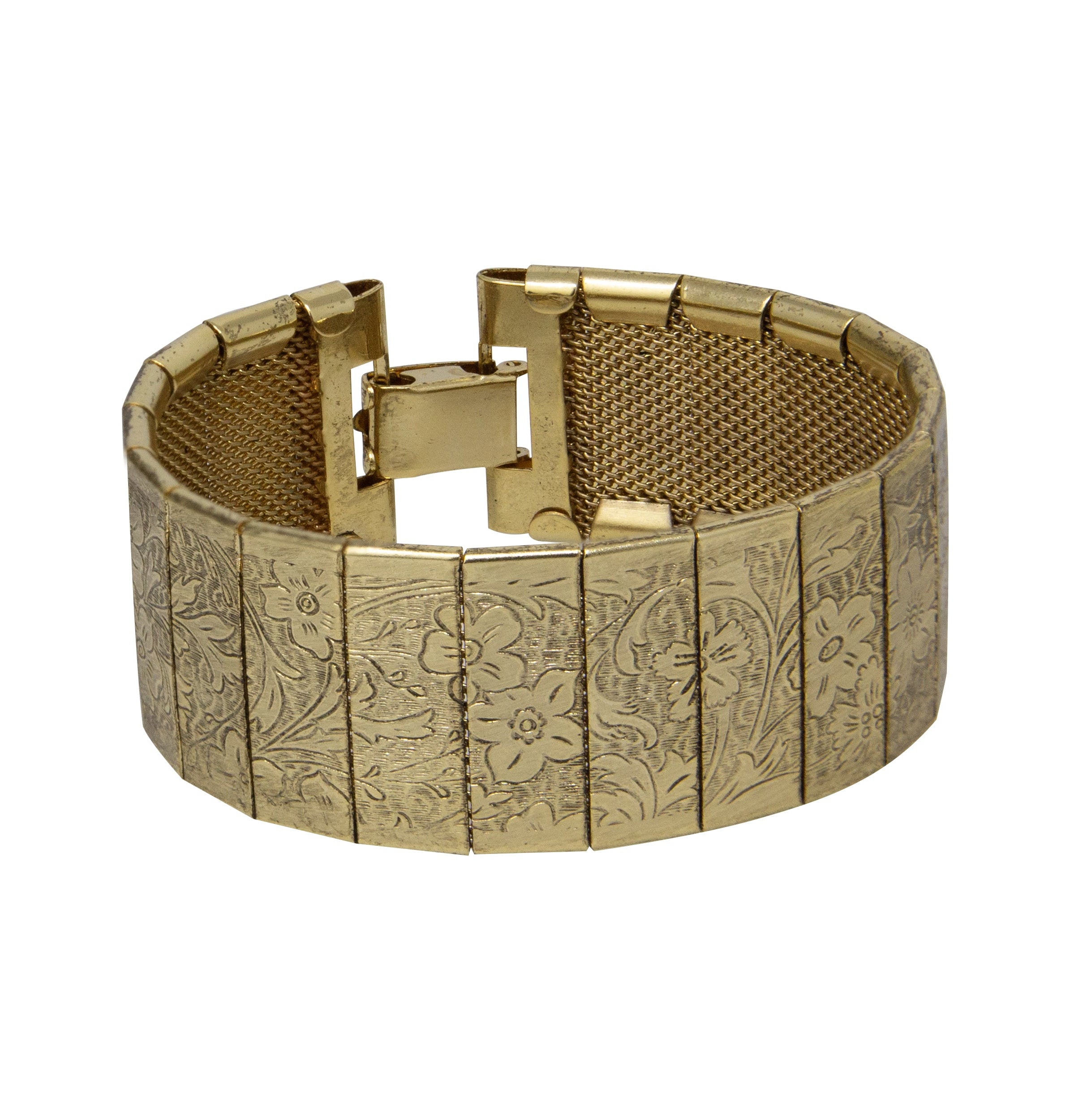 1928 Jewelry Gold Floral Bracelet