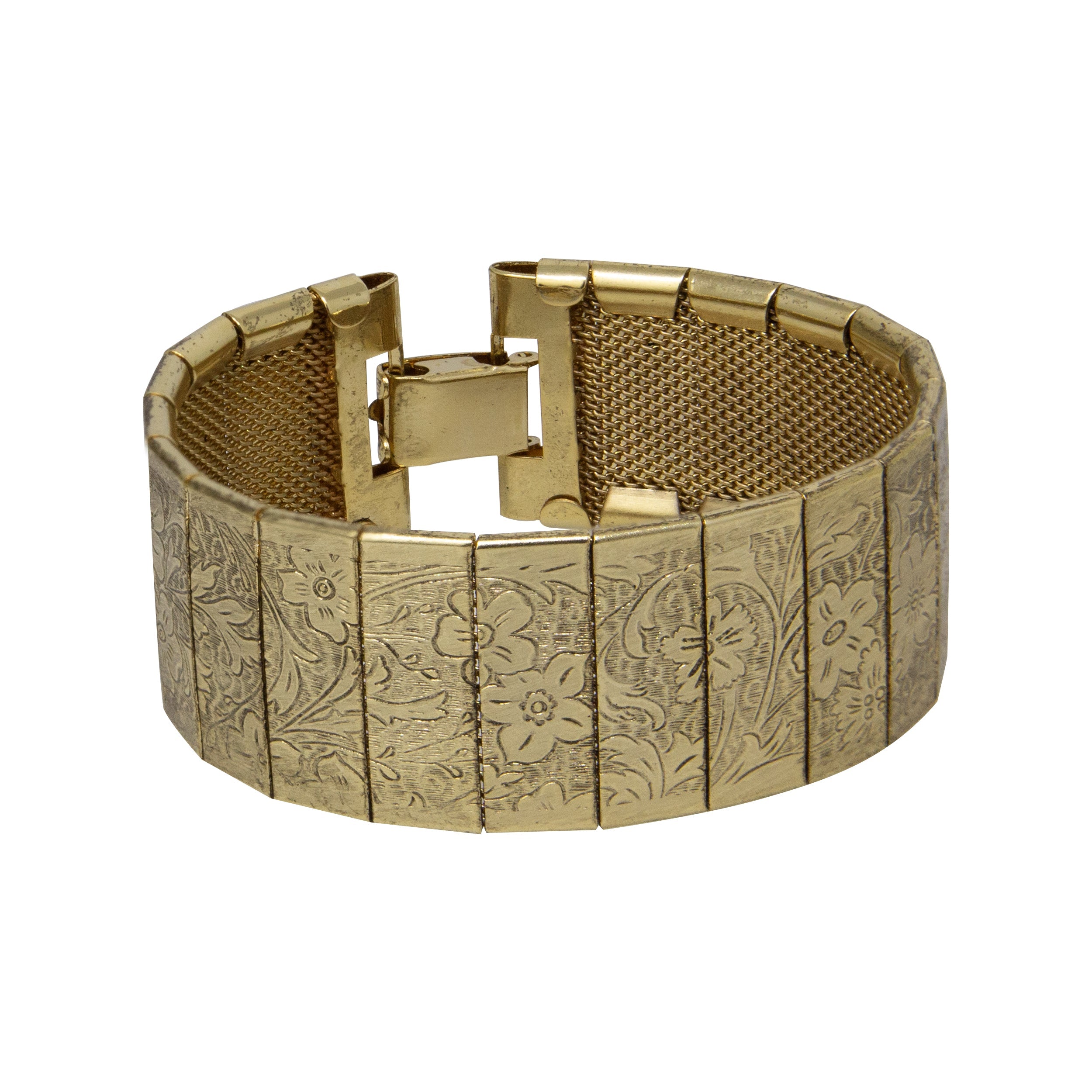 1928 Jewelry Gold Floral Bracelet