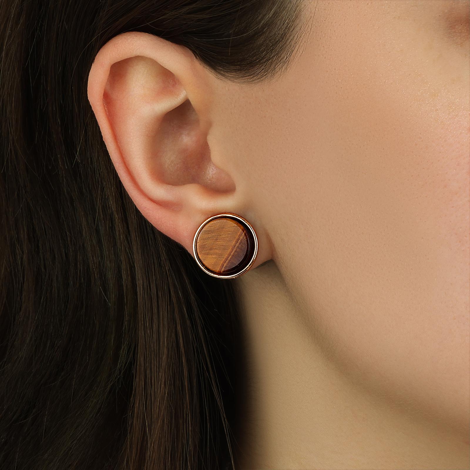 1928 Jewelry Tierra Gemstone Stud Earrings