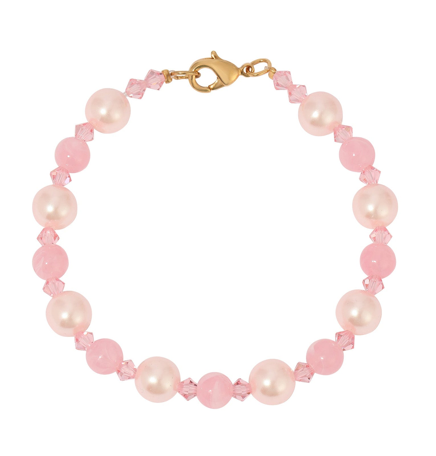 1928 Jewelry Rosabella Faux Pearl & Crystal Link Bracelet