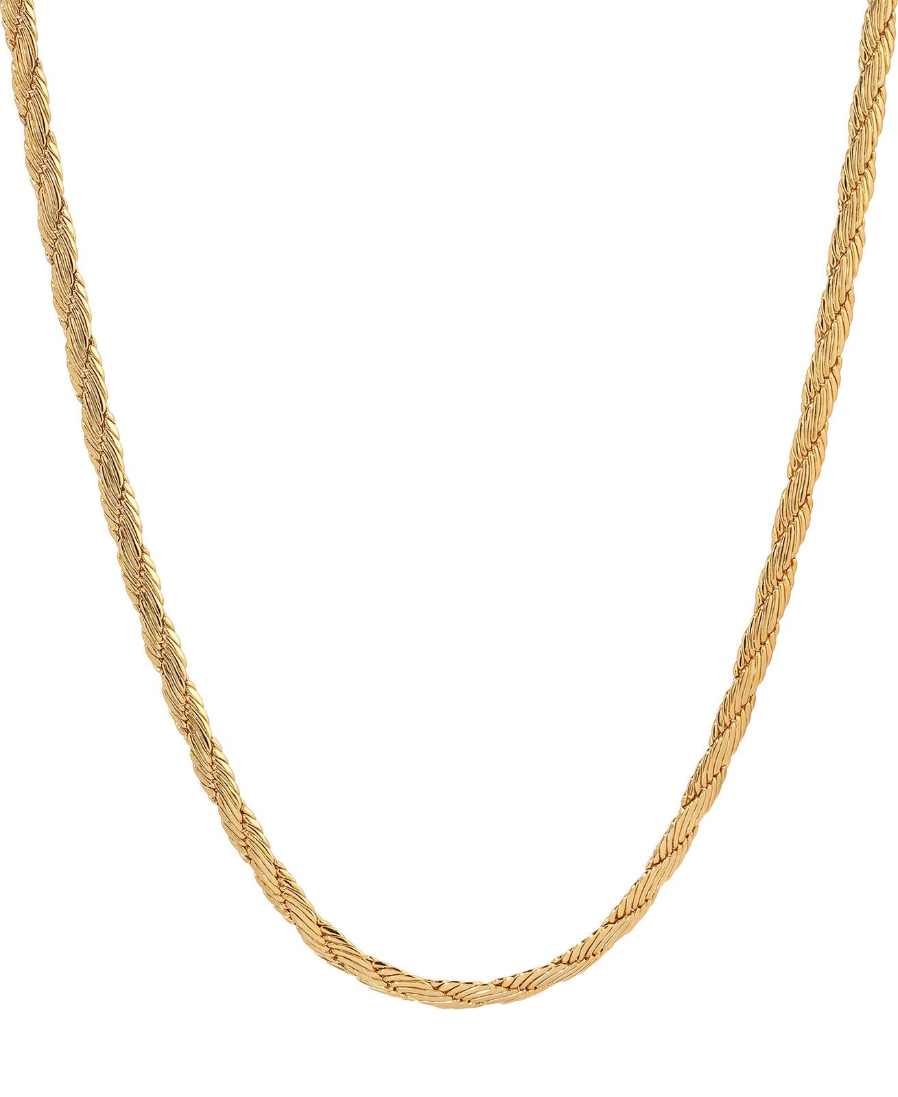 1928 Jewelry Gold Cobra Chain Necklace 16"