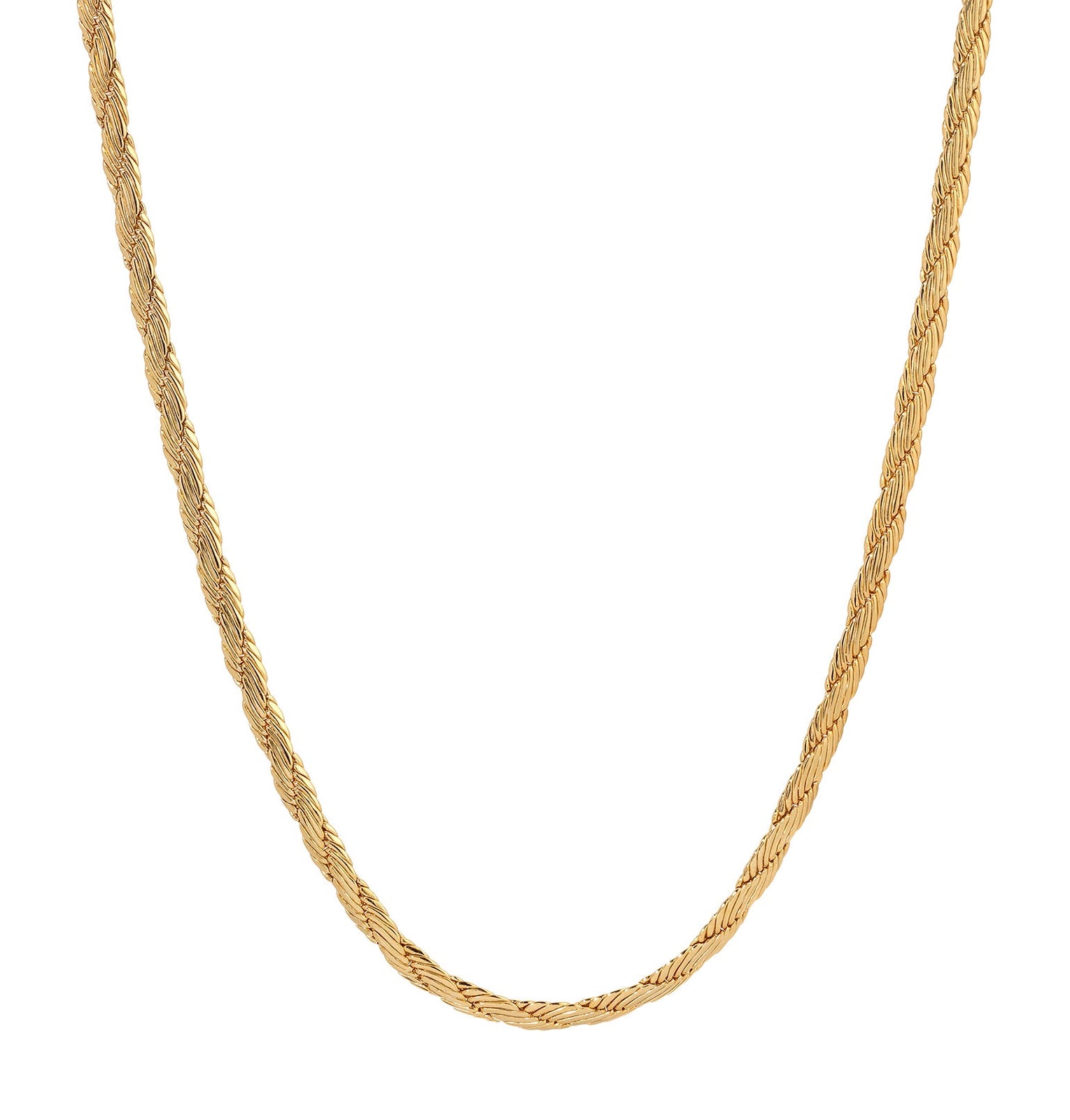 1928 Jewelry Gold Cobra Chain Necklace 16"