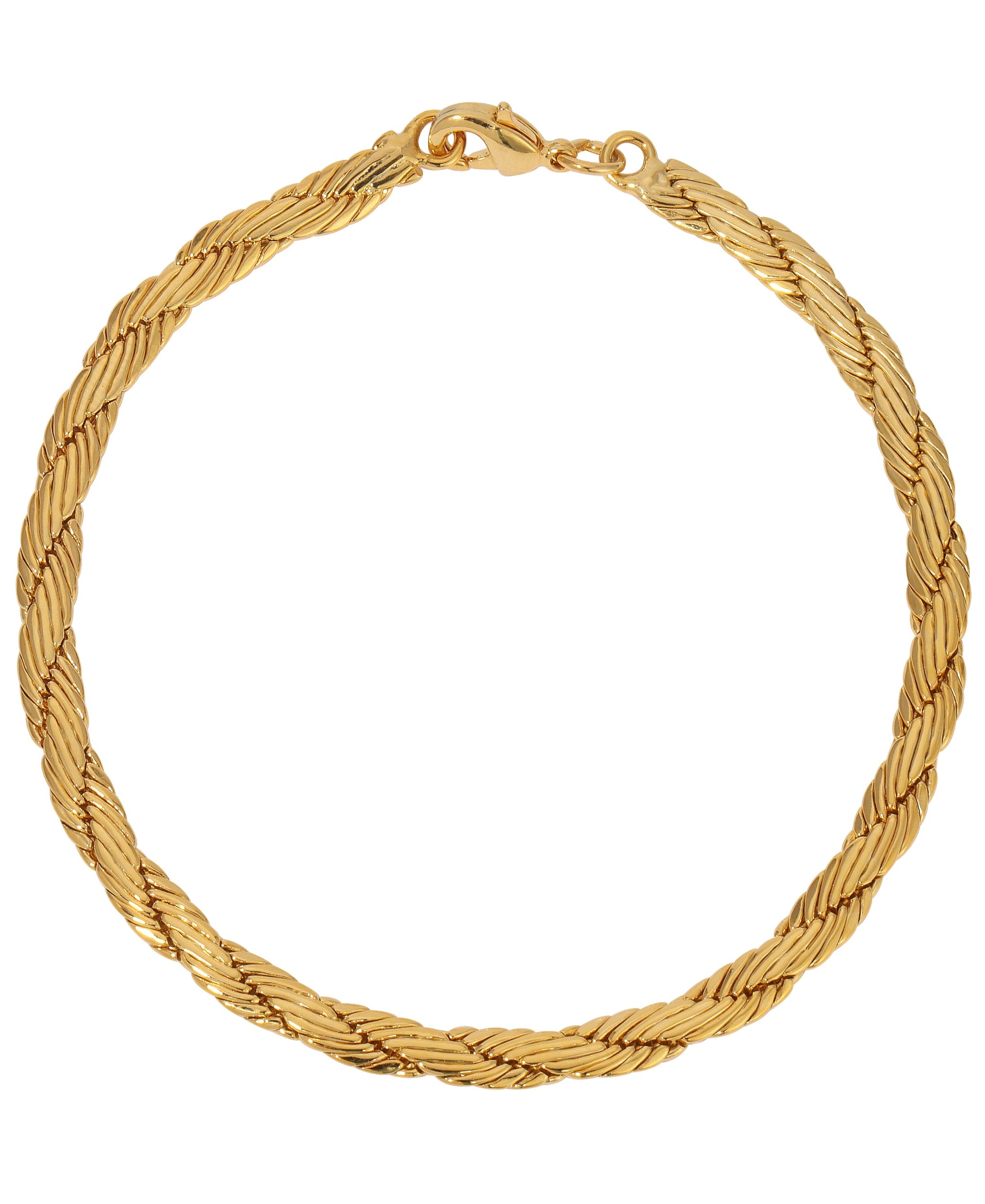 1928 Jewelry Gold Cobra Chain Bracelet