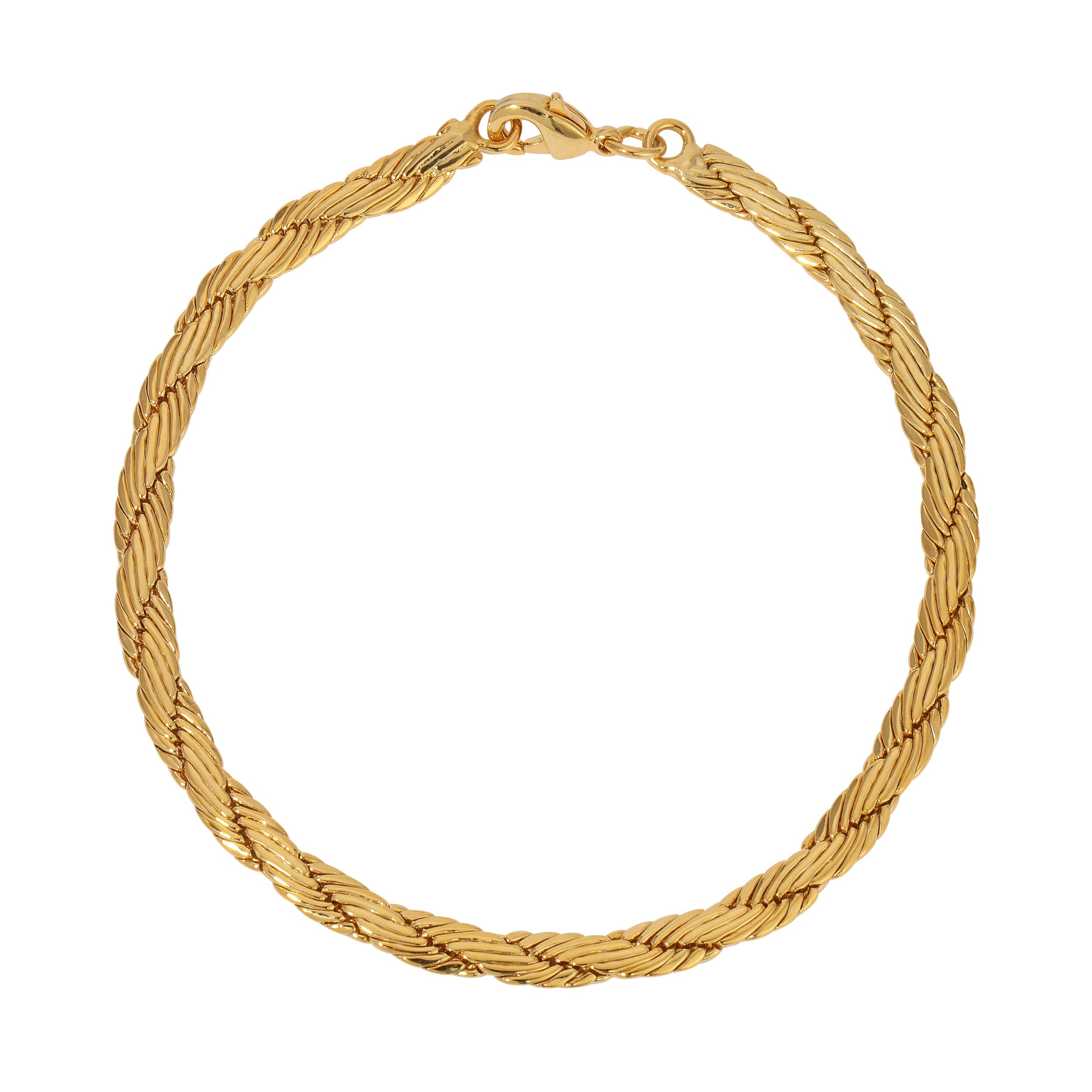 1928 Jewelry Gold Cobra Chain Bracelet