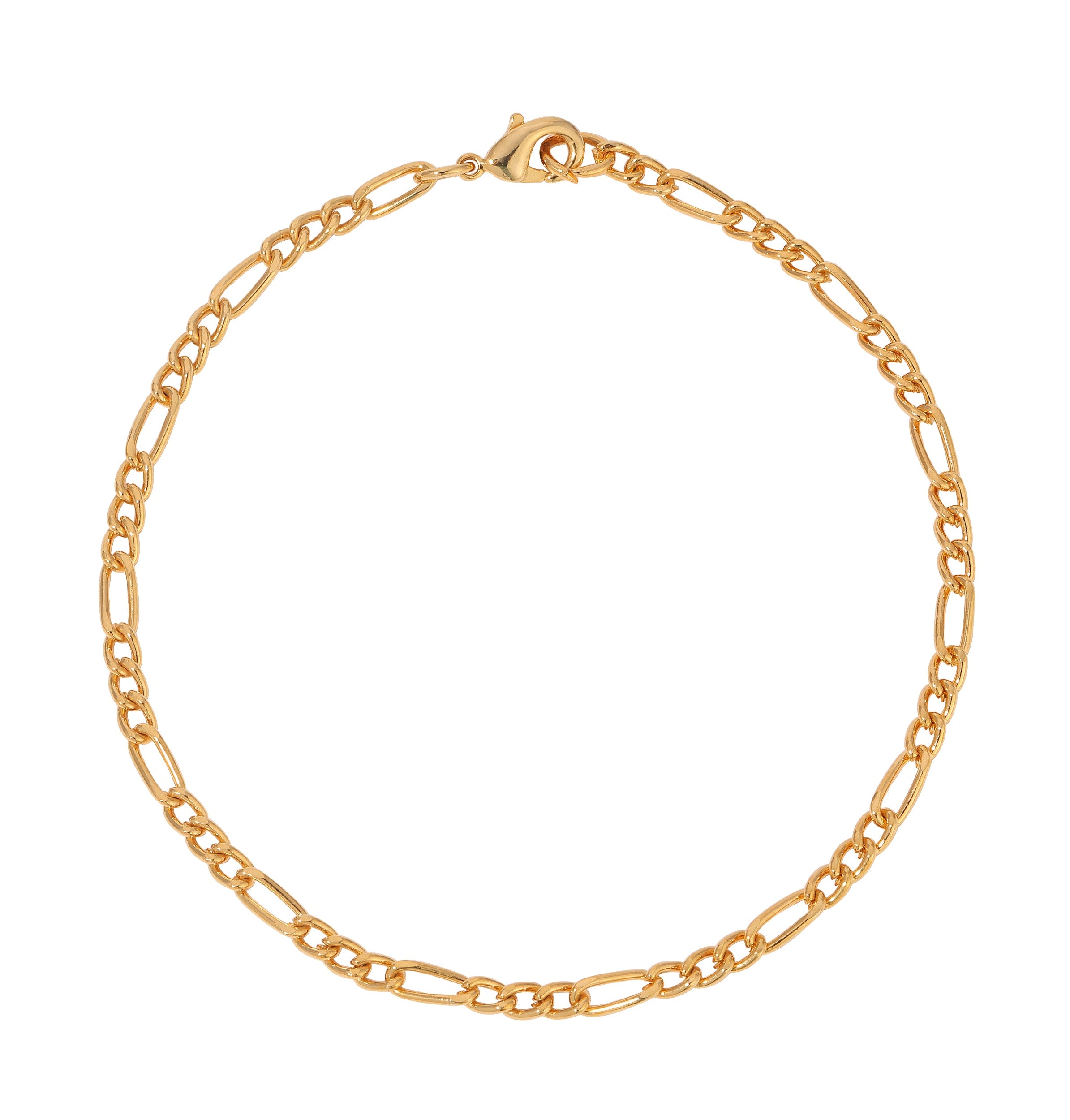 1928 Jewelry Gold Figaro Chain Bracelet
