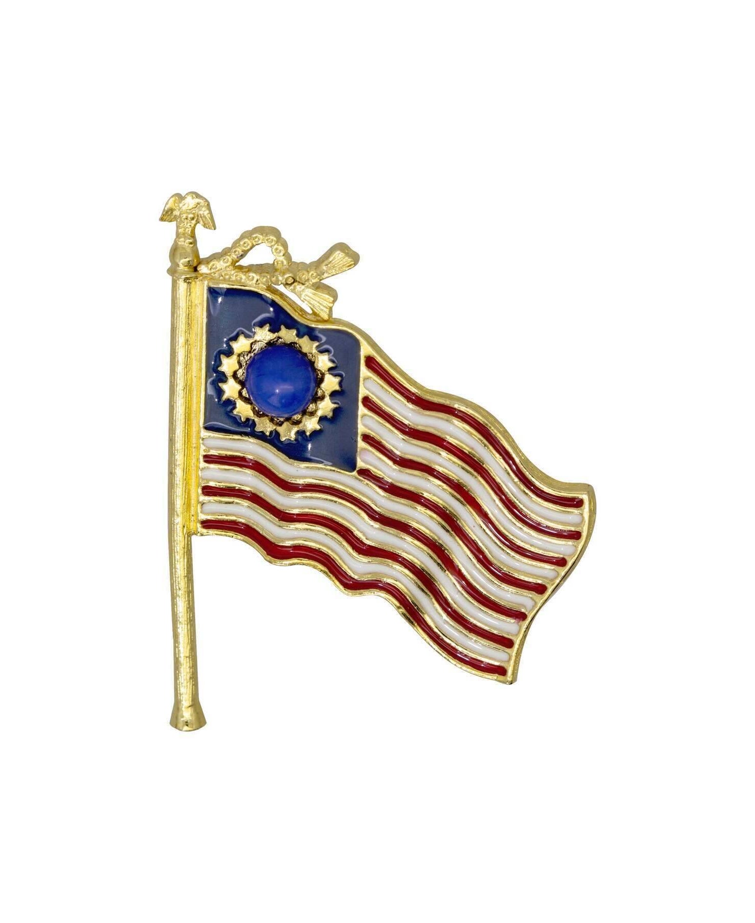 1928 Jewelry 13-Star American Flag Patriotic Pin