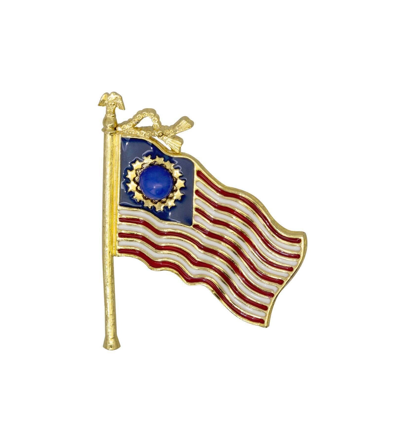 1928 Jewelry 13-Star American Flag Patriotic Pin