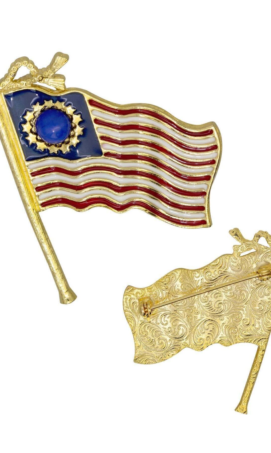 1928 Jewelry 13-Star American Flag Patriotic Pin