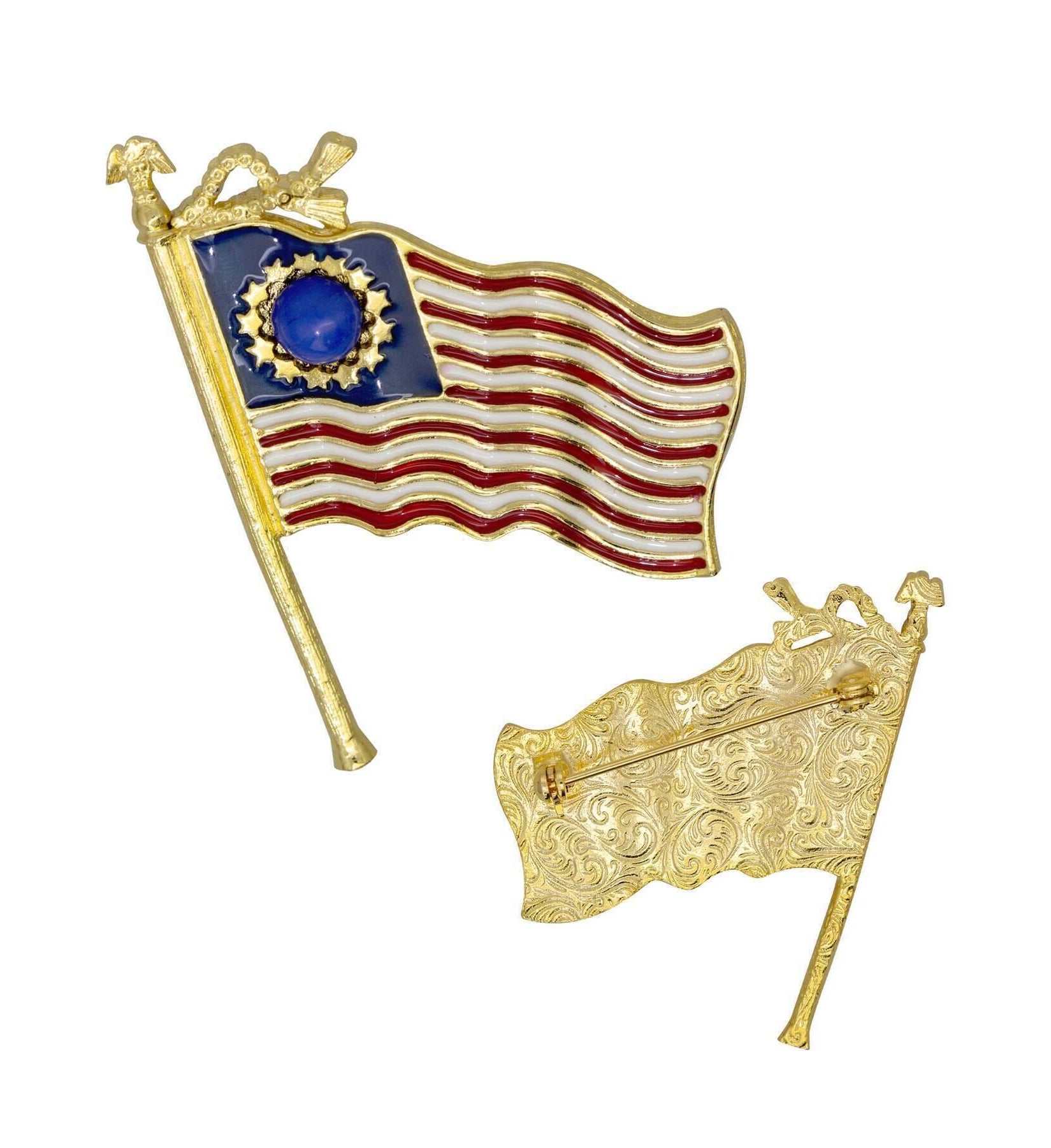 1928 Jewelry 13-Star American Flag Patriotic Pin