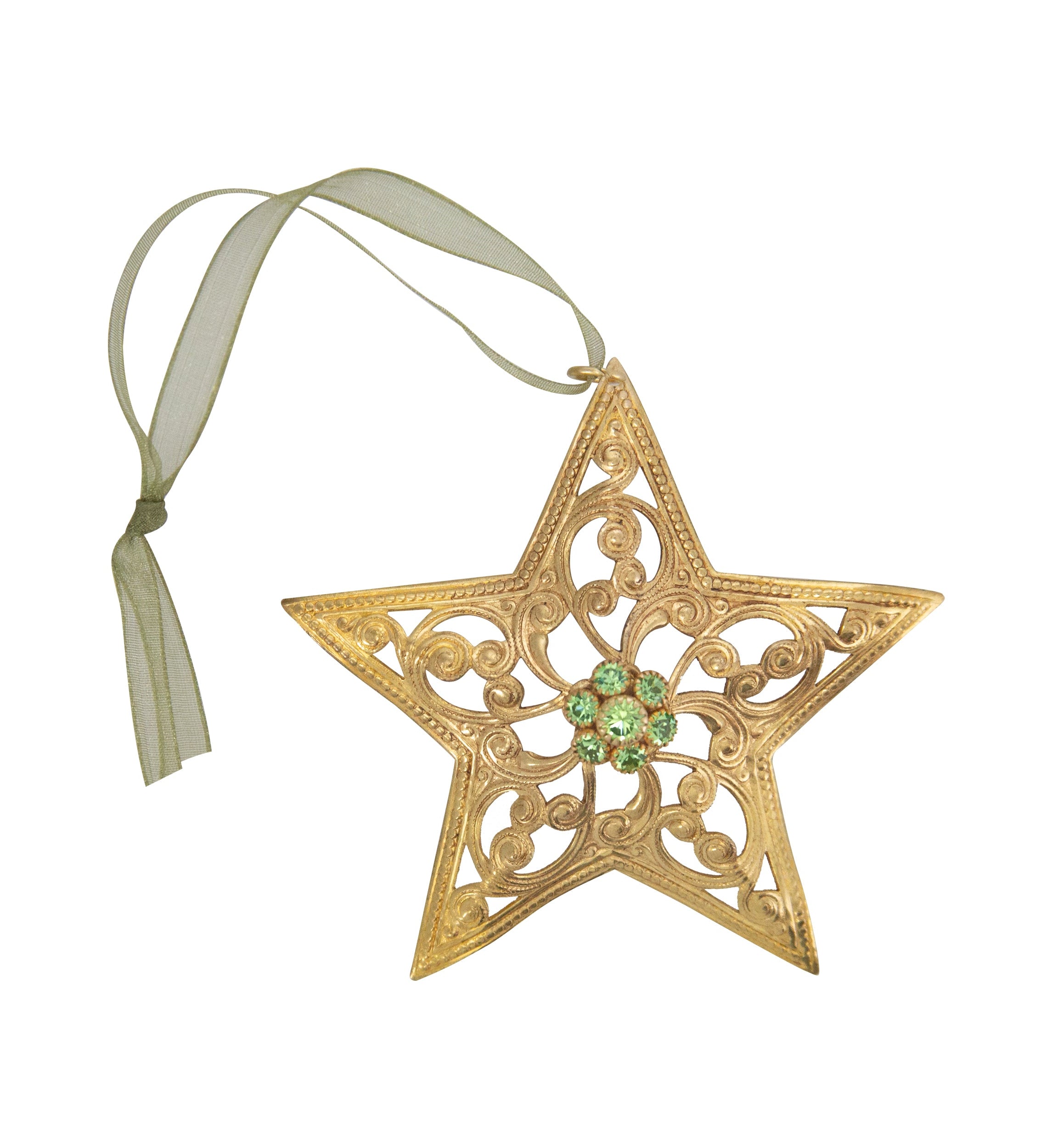 1928 Jewelry Wishing Star Christmas Tree Ornament