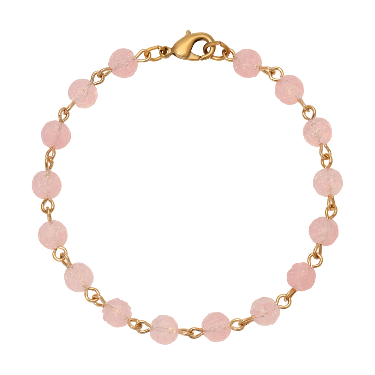 Light Rose Pink Beaded Bracelet
