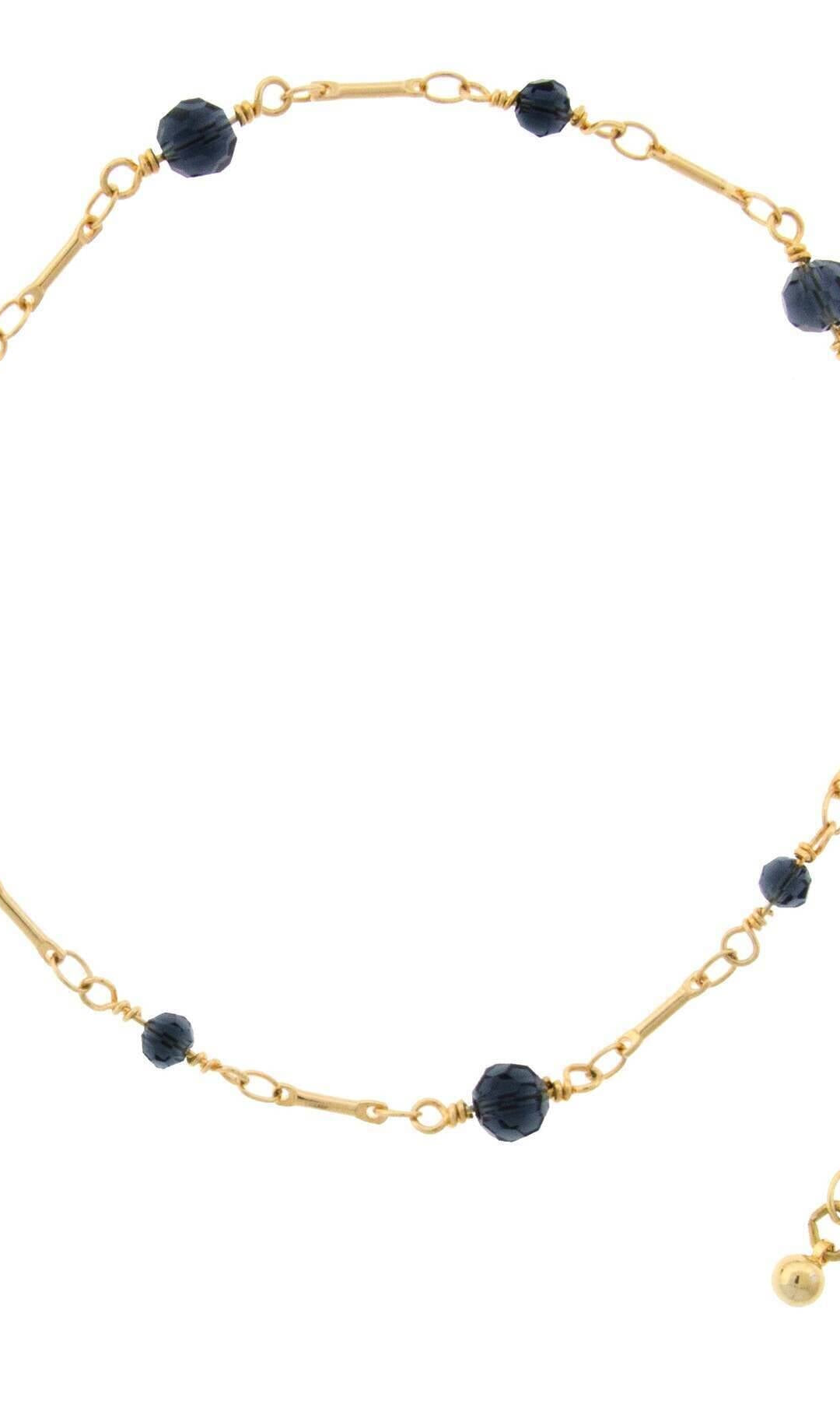 1928 Jewelry Multi Beaded Chain Anklet 9" + 1.5" Extension