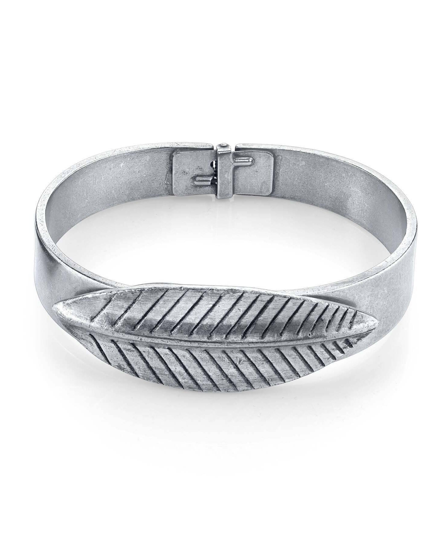 T.R.U. Feather Bangle Bracelet