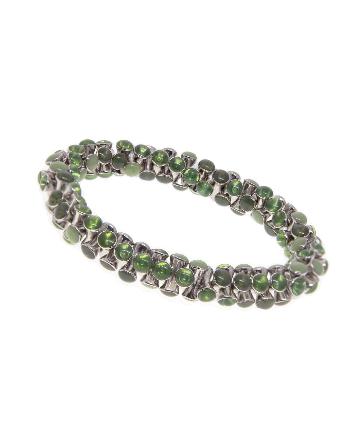1928 Jewelry Multi Green Stretch Bracelet