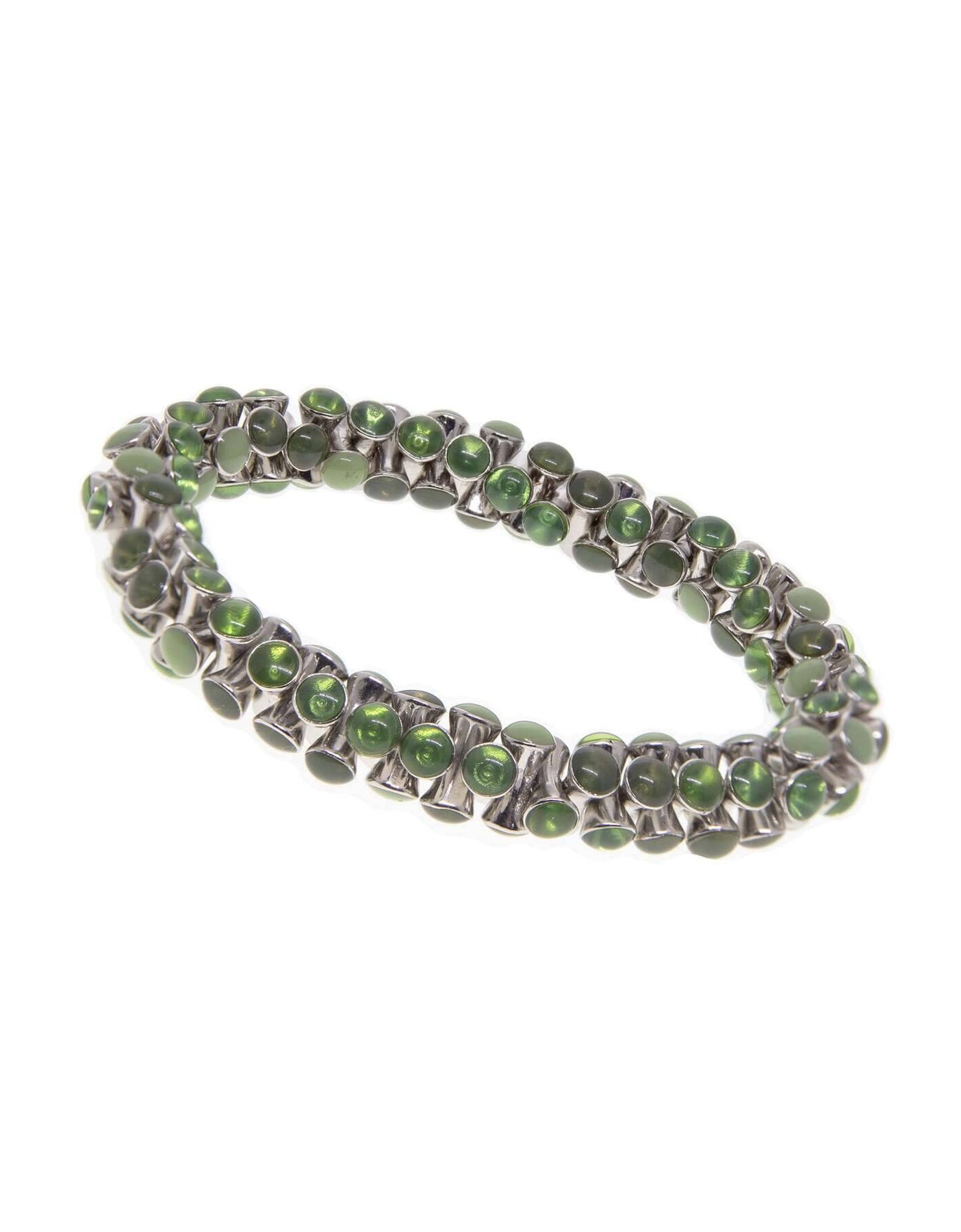 1928 Jewelry Multi Green Stretch Bracelet